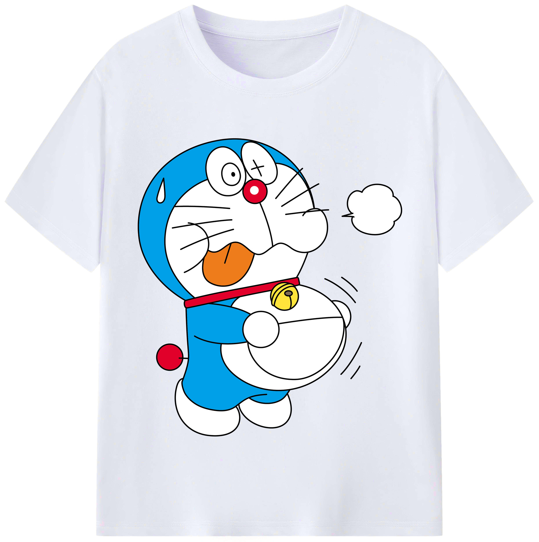 （画像用） ドラえもん Doraemon レディースカジュアルプリントTシャツ（綿100％）