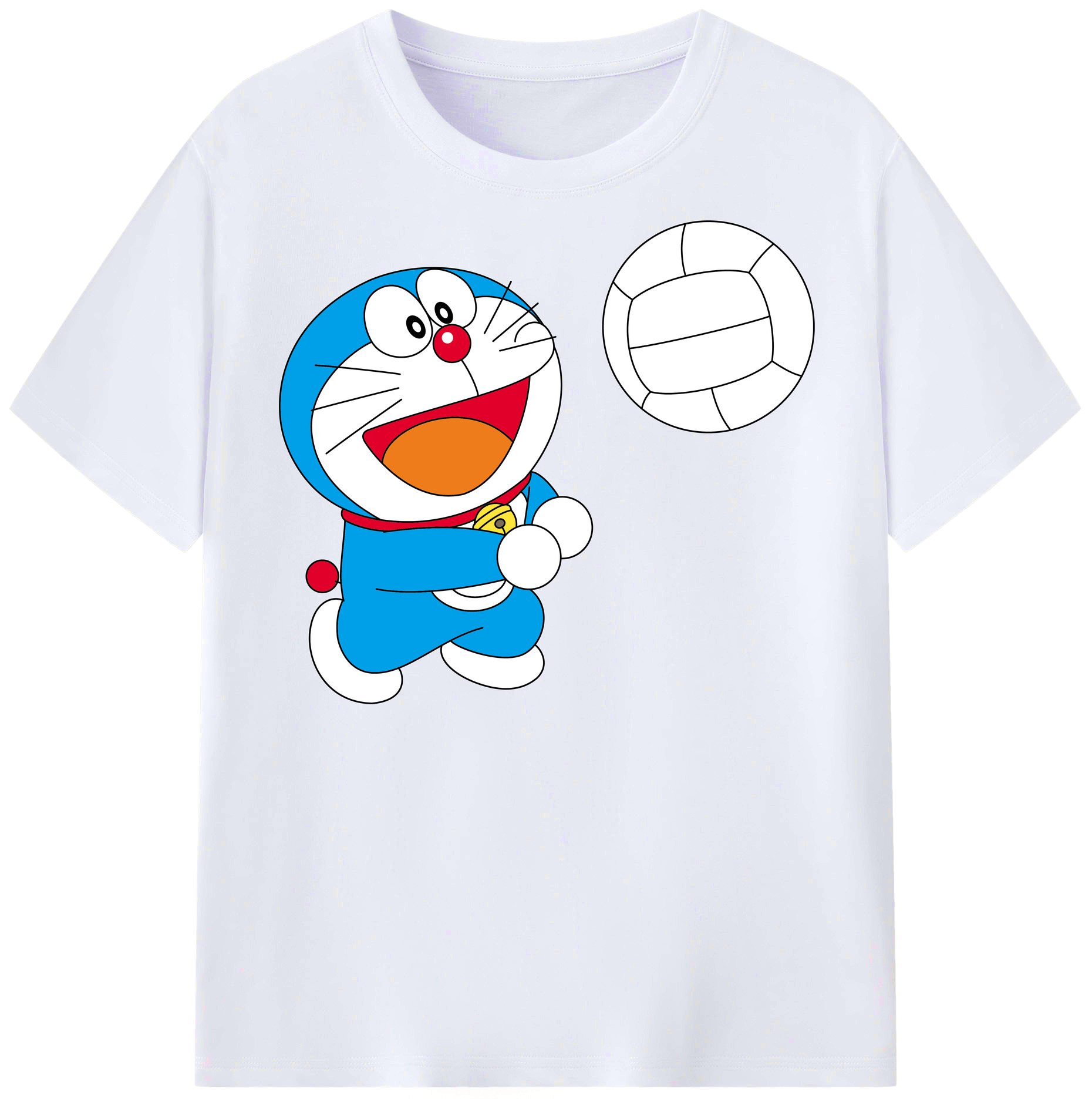 （画像用） ドラえもん Doraemon レディースカジュアルプリントTシャツ（綿100％）