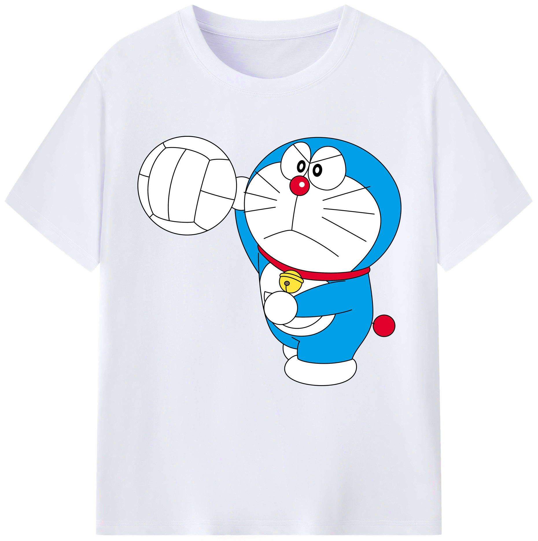 （画像用） ドラえもん Doraemon レディースカジュアルプリントTシャツ（綿100％）
