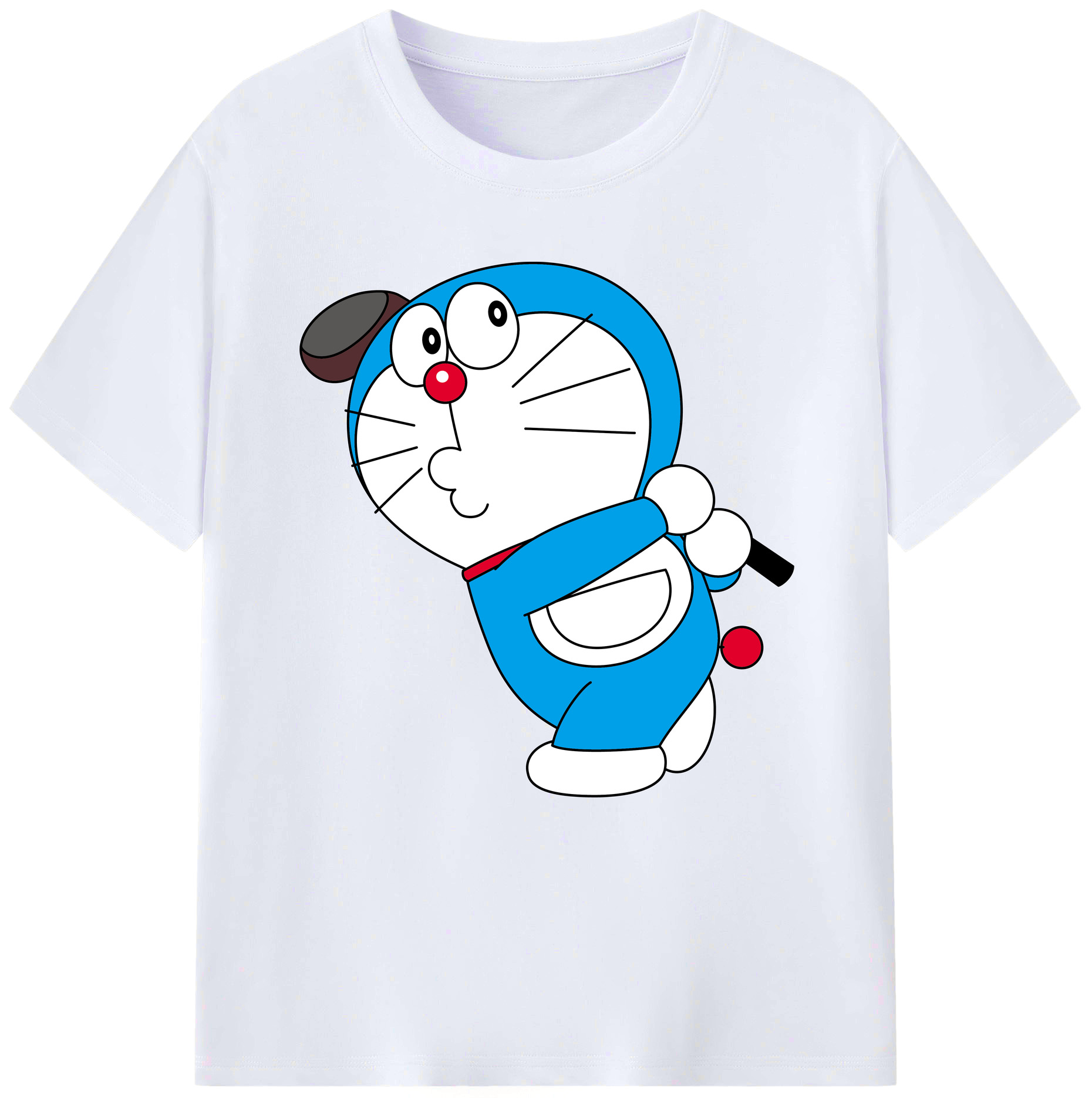 （画像用） ドラえもん Doraemon レディースカジュアルプリントTシャツ（綿100％）