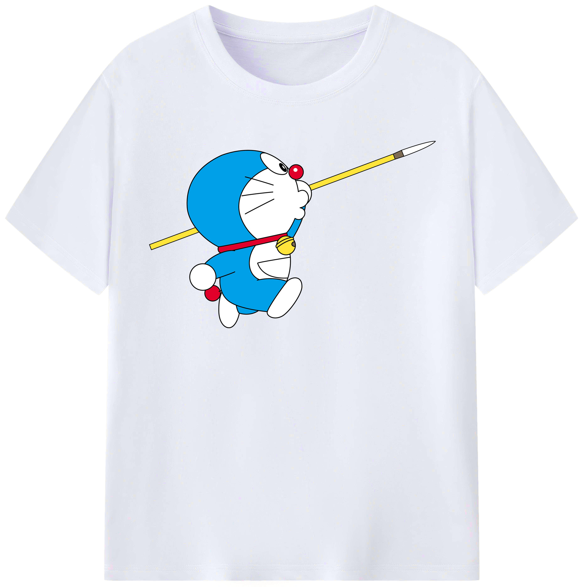 （画像用） ドラえもん Doraemon レディースカジュアルプリントTシャツ（綿100％）