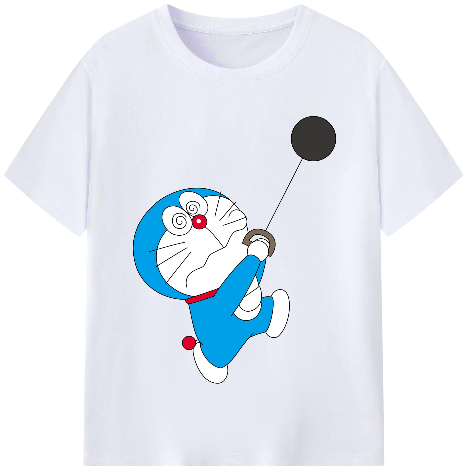 （画像用） ドラえもん Doraemon レディースカジュアルプリントTシャツ（綿100％）