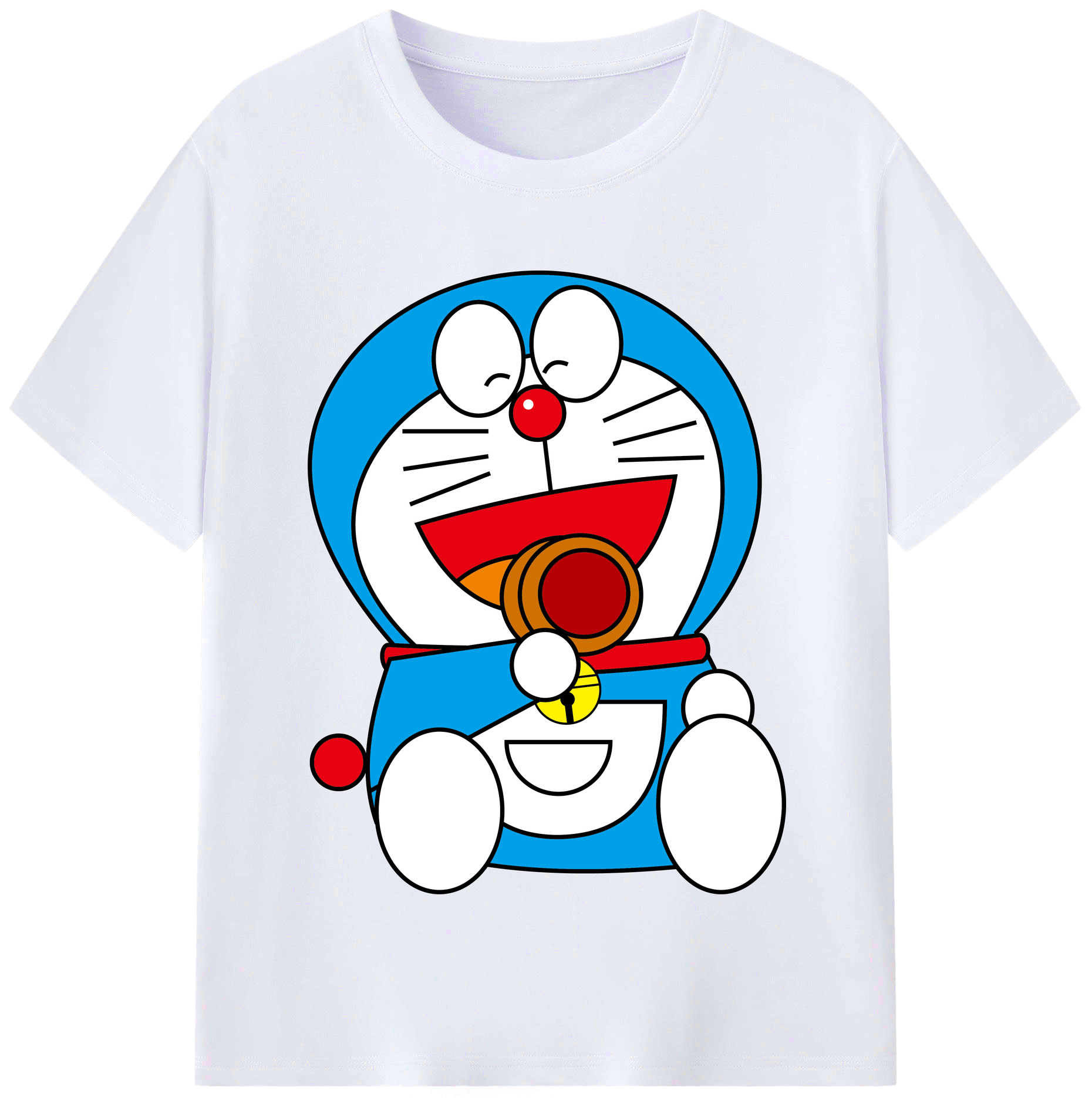 （画像用） ドラえもん Doraemon レディースカジュアルプリントTシャツ（綿100％）