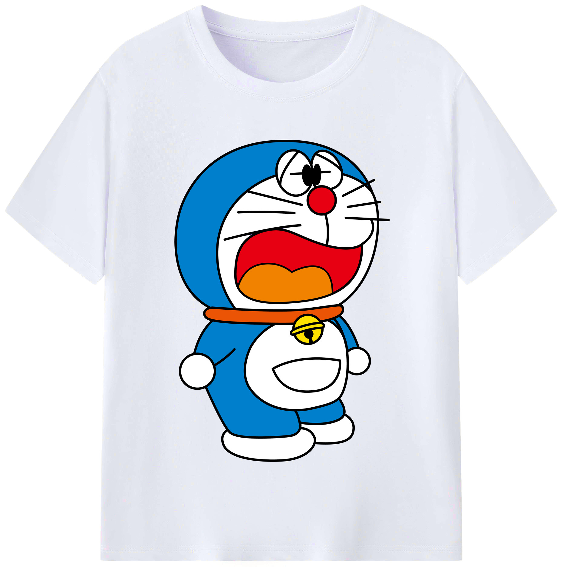 （画像用） ドラえもん Doraemon レディースカジュアルプリントTシャツ（綿100％）