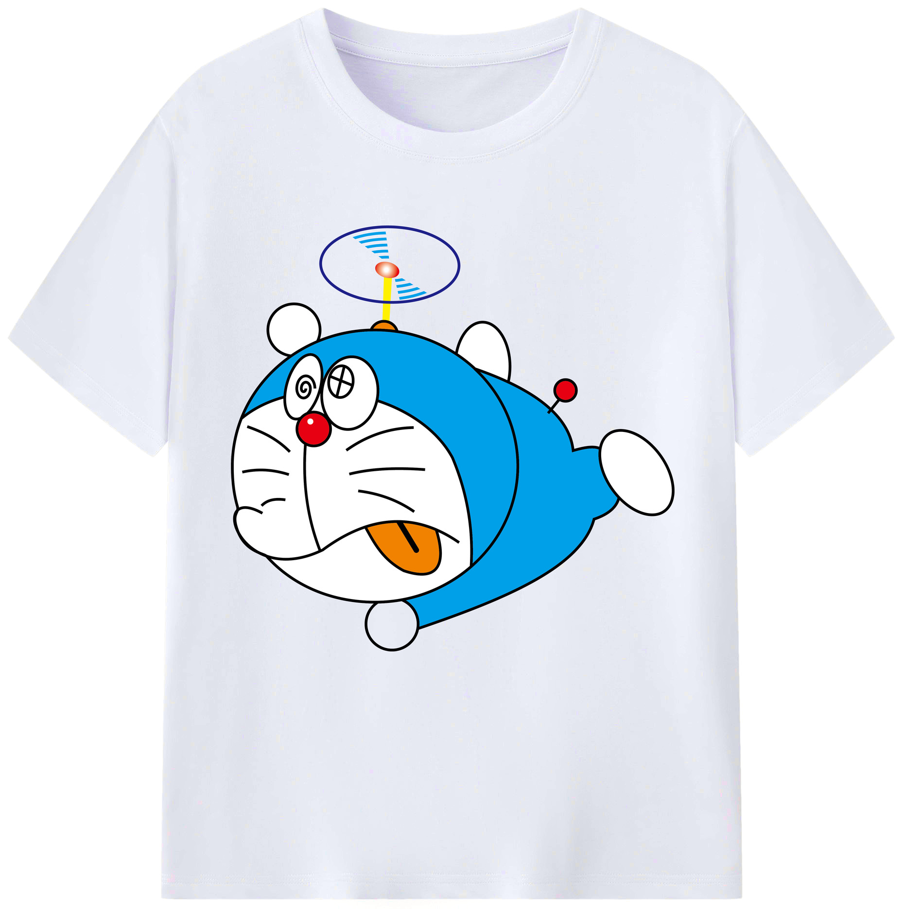 （画像用） ドラえもん Doraemon レディースカジュアルプリントTシャツ（綿100％）
