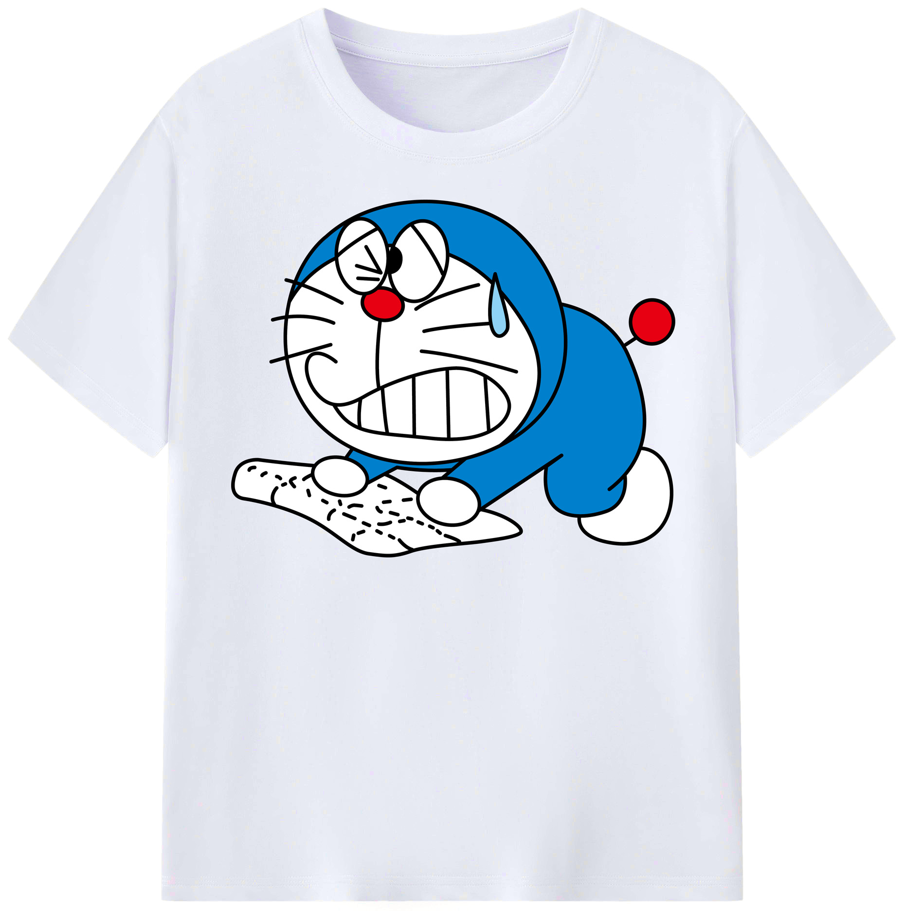 （画像用） ドラえもん Doraemon レディースカジュアルプリントTシャツ（綿100％）