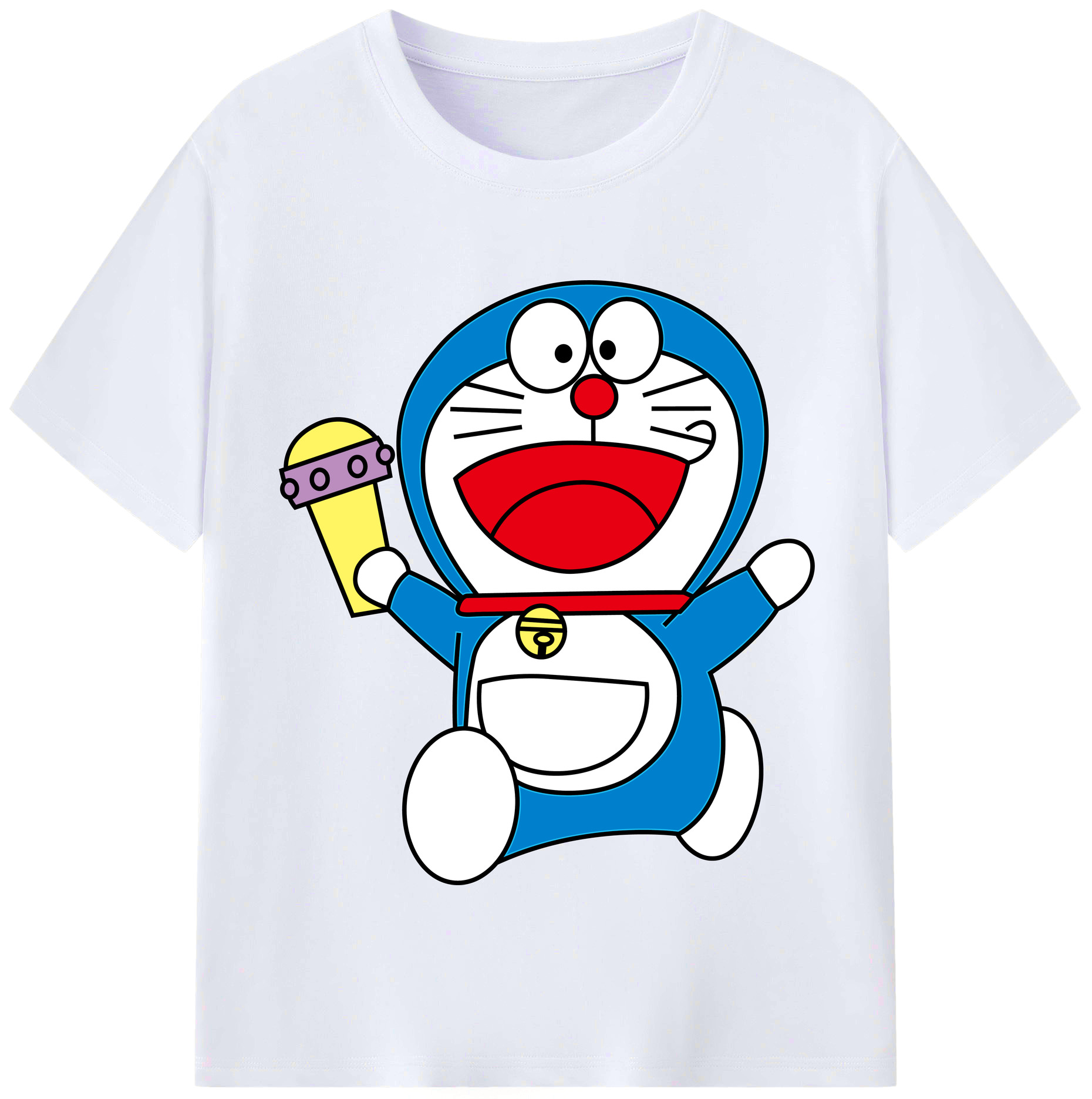 （画像用） ドラえもん Doraemon レディースカジュアルプリントTシャツ（綿100％）