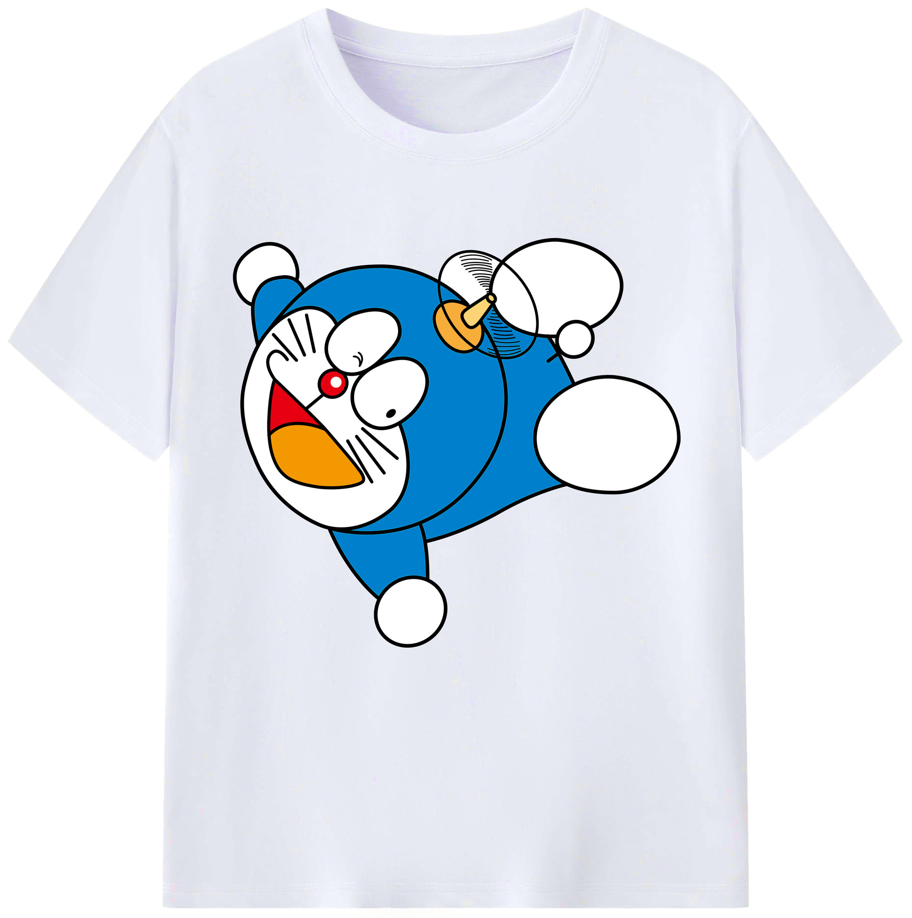 （画像用） ドラえもん Doraemon レディースカジュアルプリントTシャツ（綿100％）