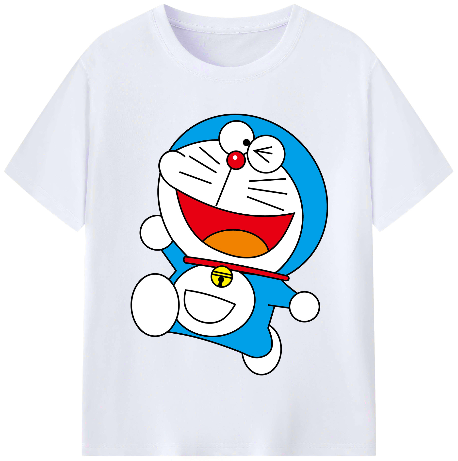 （画像用） ドラえもん Doraemon レディースカジュアルプリントTシャツ（綿100％）