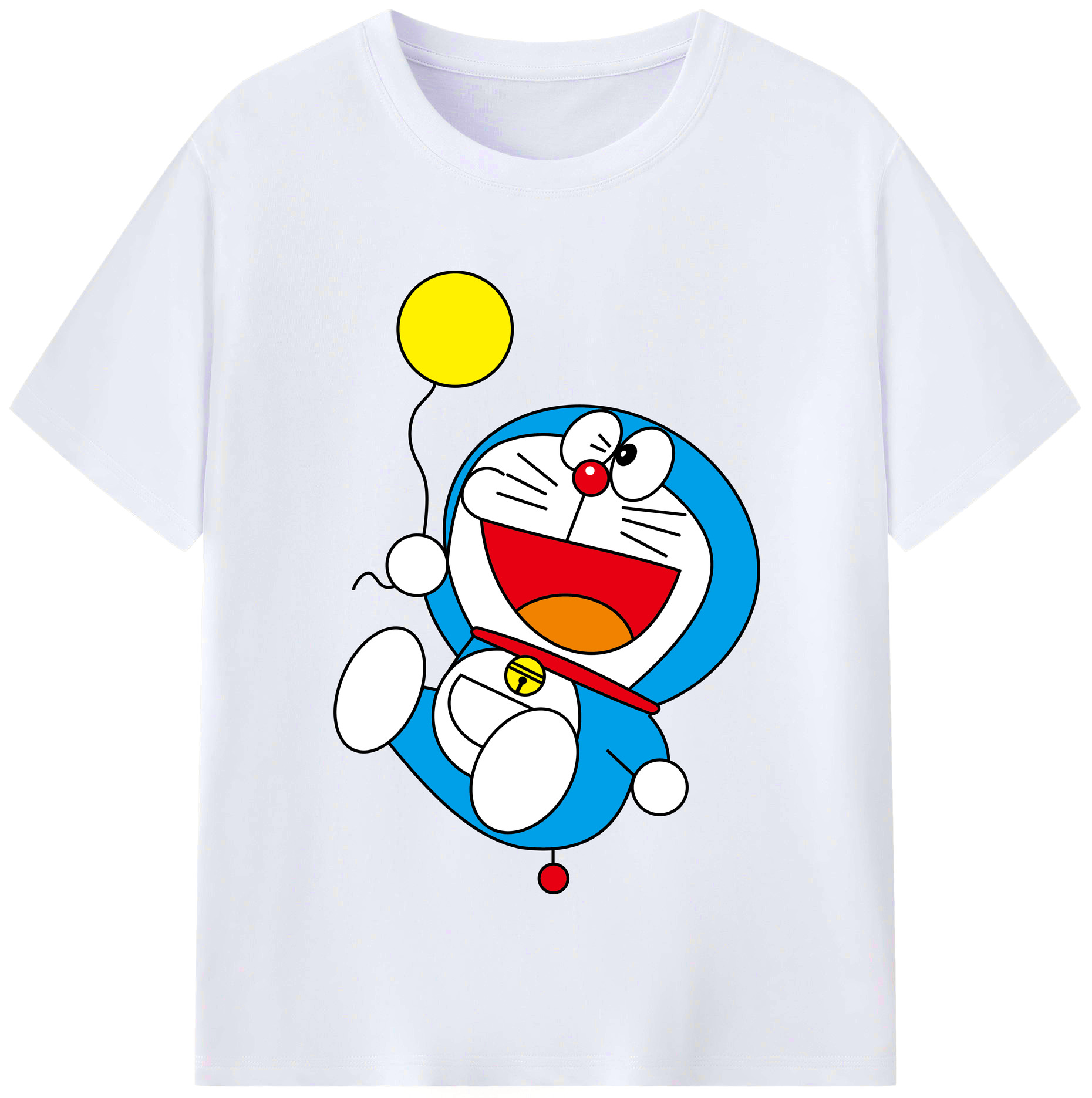 （画像用） ドラえもん Doraemon レディースカジュアルプリントTシャツ（綿100％）