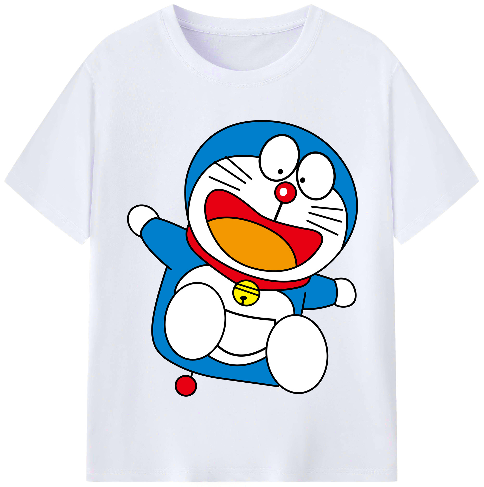 （画像用） ドラえもん Doraemon レディースカジュアルプリントTシャツ（綿100％）