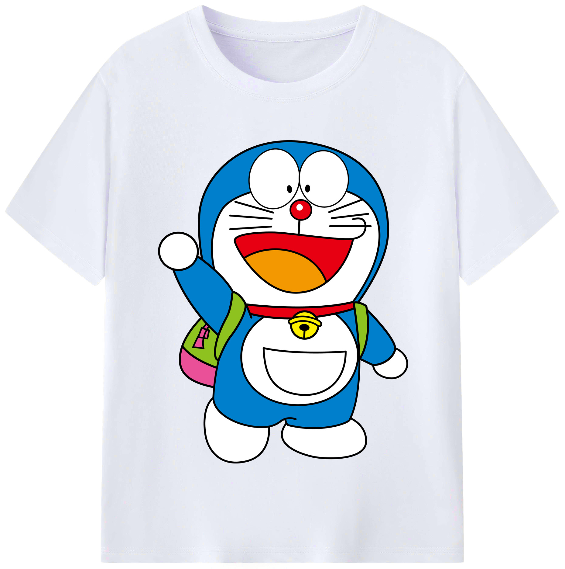 （画像用） ドラえもん Doraemon レディースカジュアルプリントTシャツ（綿100％）