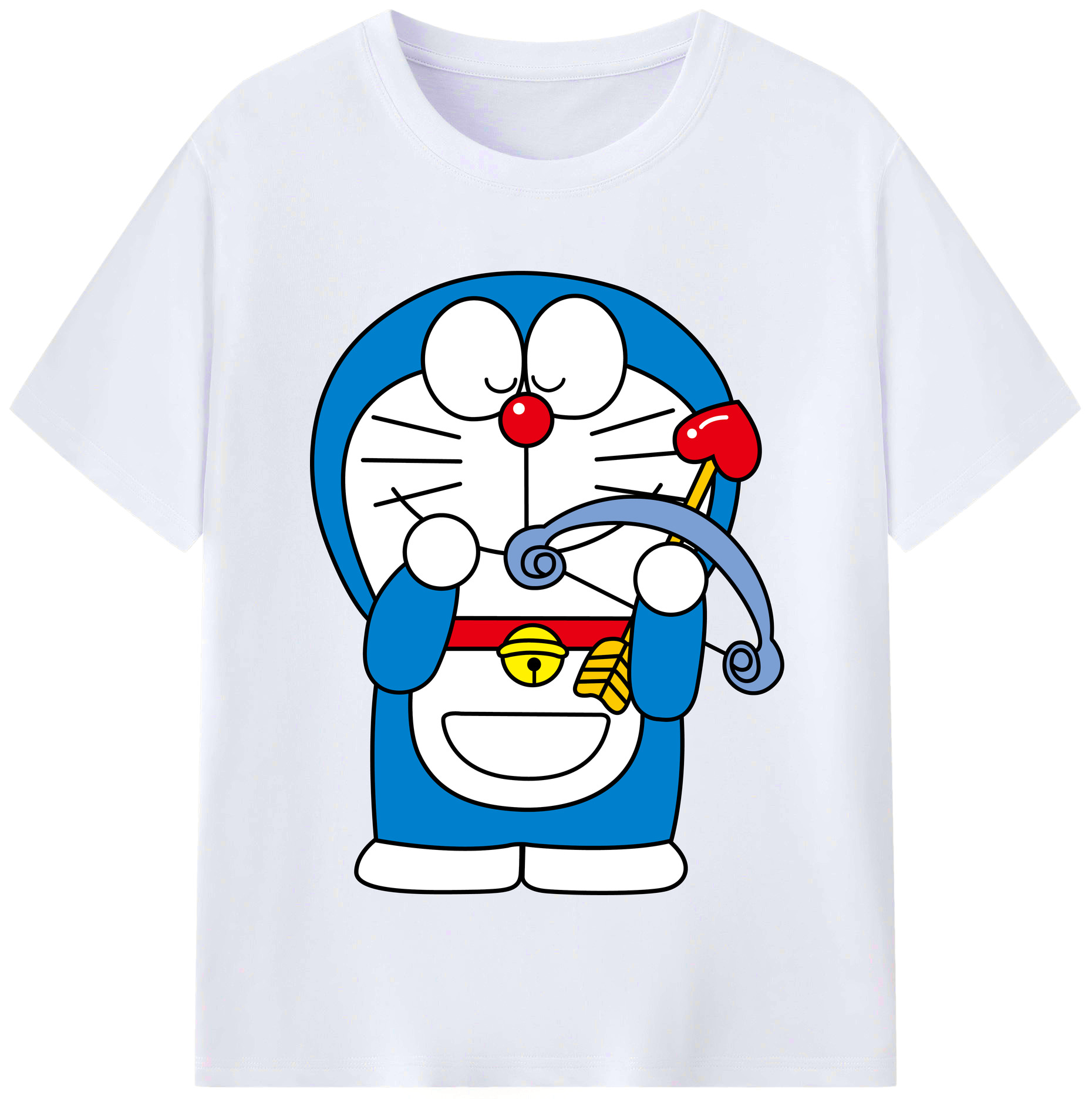 （画像用） ドラえもん Doraemon レディースカジュアルプリントTシャツ（綿100％）