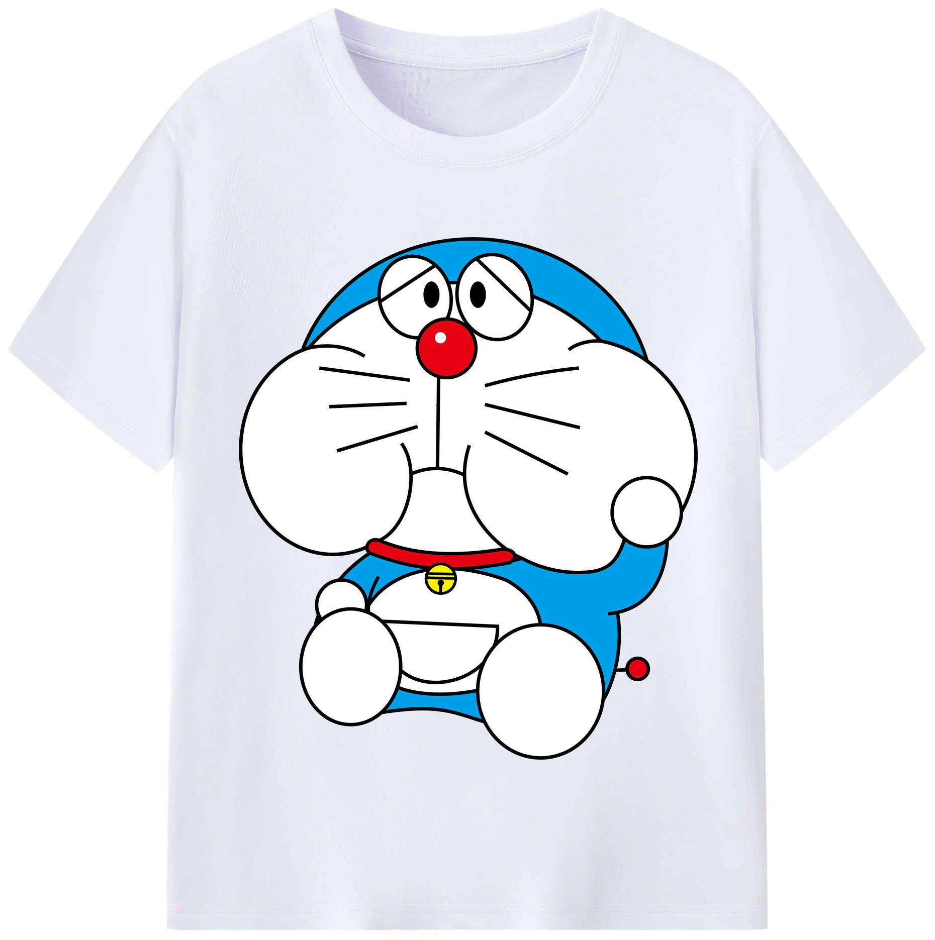 （画像用） ドラえもん Doraemon レディースカジュアルプリントTシャツ（綿100％）