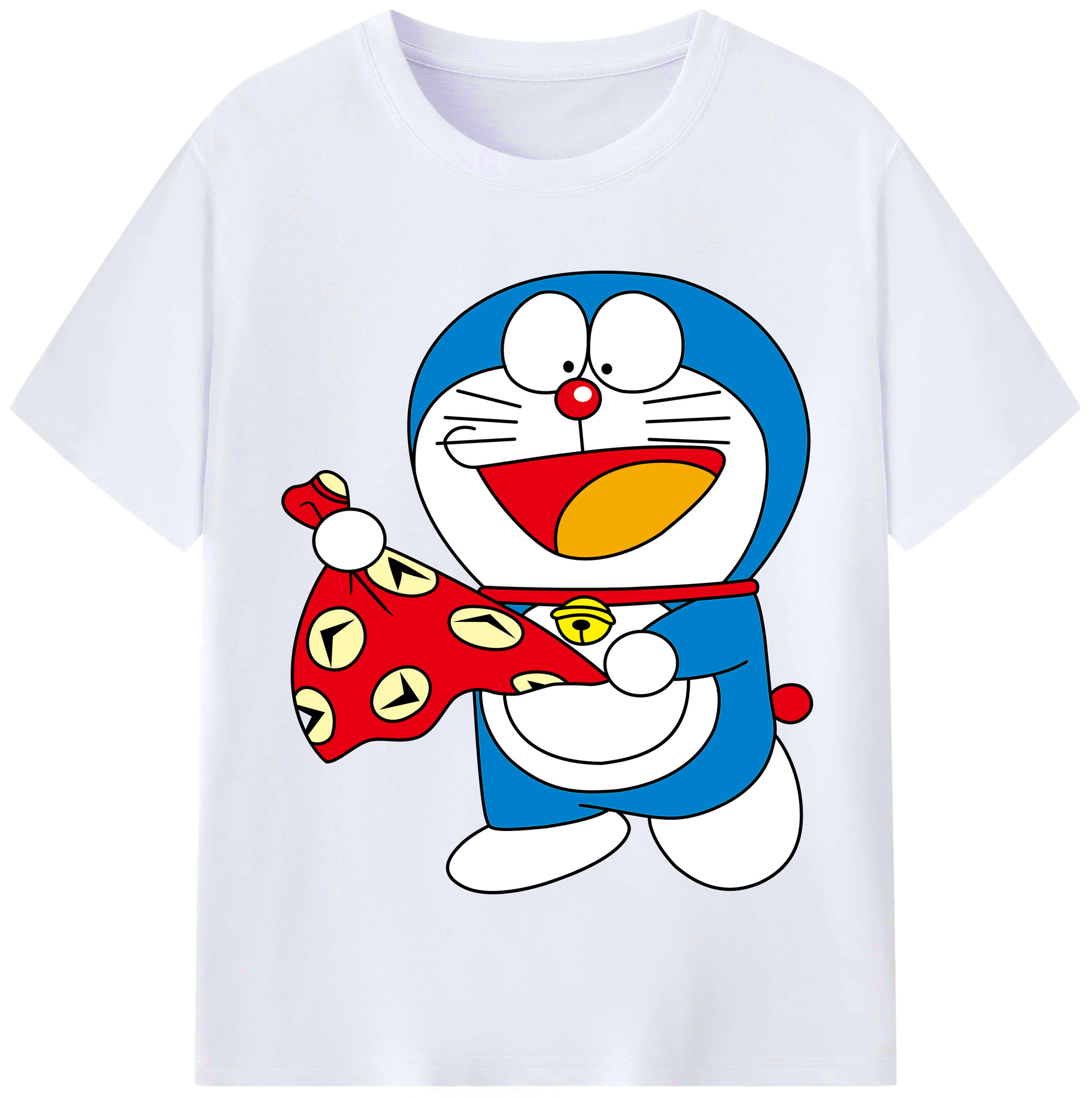 （画像用） ドラえもん Doraemon レディースカジュアルプリントTシャツ（綿100％）
