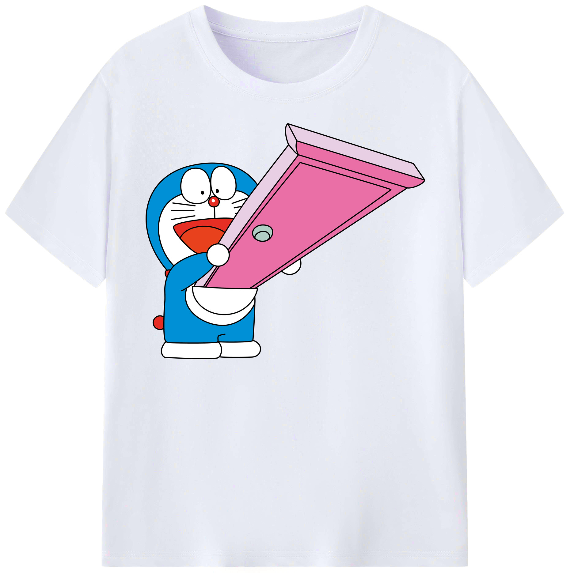 （画像用） ドラえもん Doraemon レディースカジュアルプリントTシャツ（綿100％）