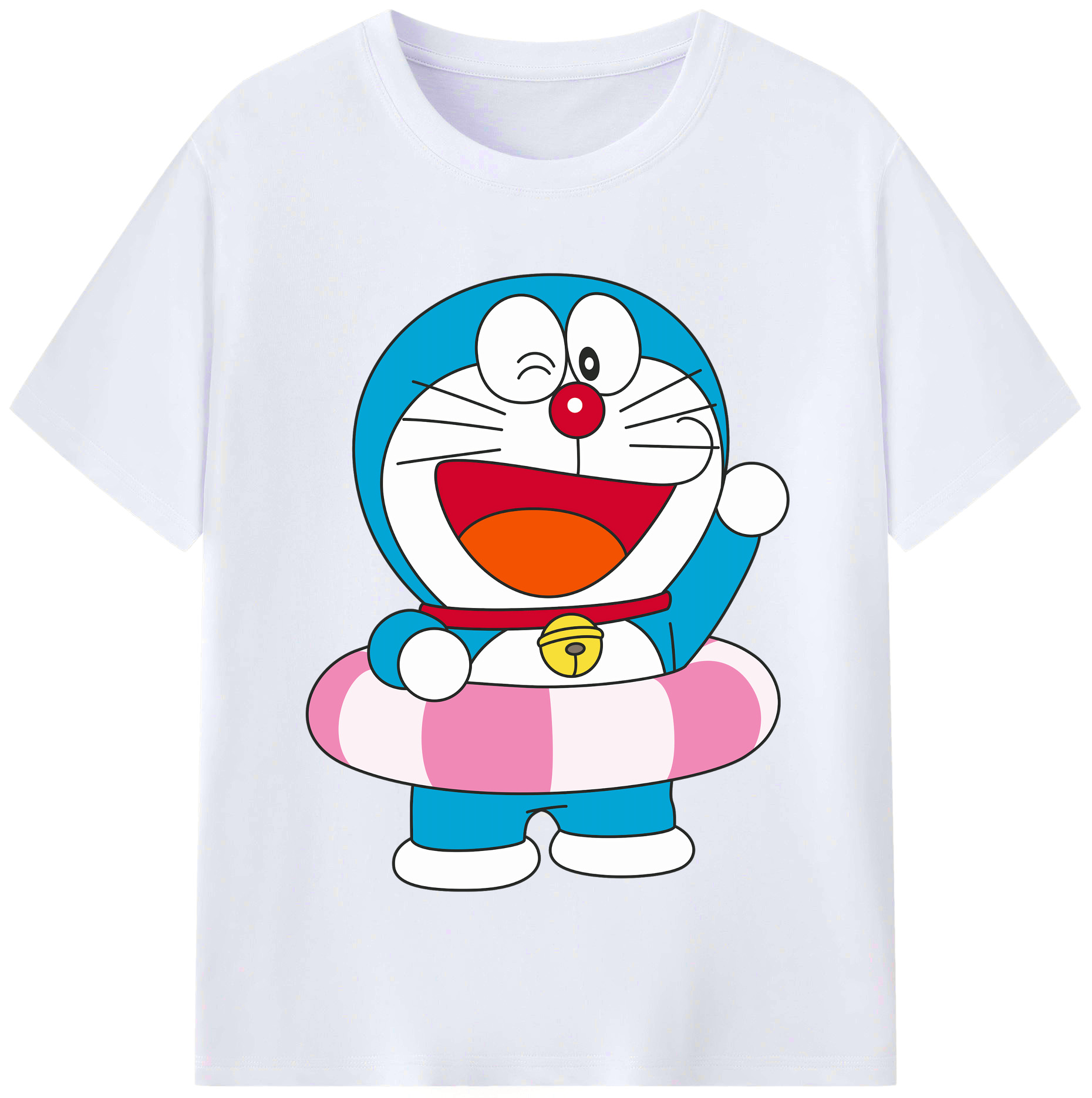 （画像用） ドラえもん Doraemon レディースカジュアルプリントTシャツ（綿100％）