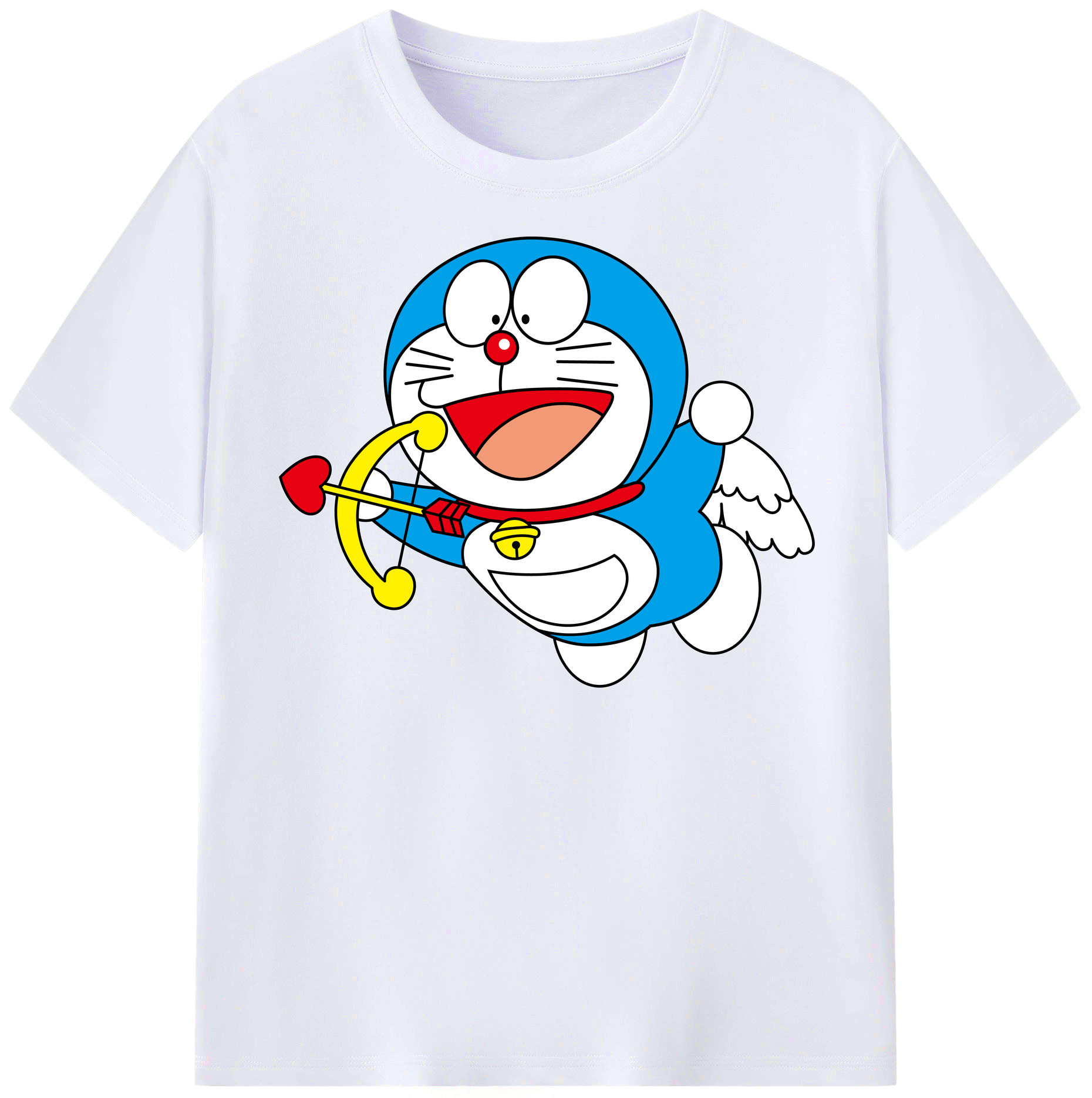 （画像用） ドラえもん Doraemon レディースカジュアルプリントTシャツ（綿100％）