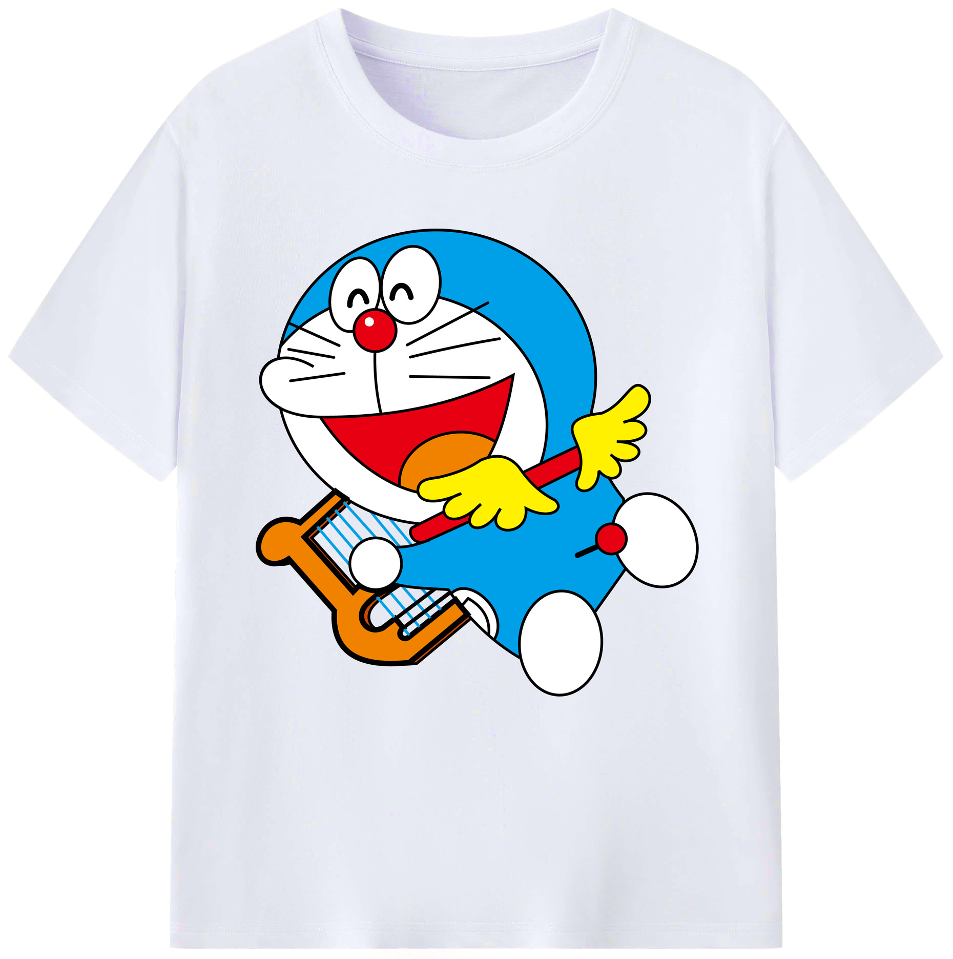 （画像用） ドラえもん Doraemon レディースカジュアルプリントTシャツ（綿100％）
