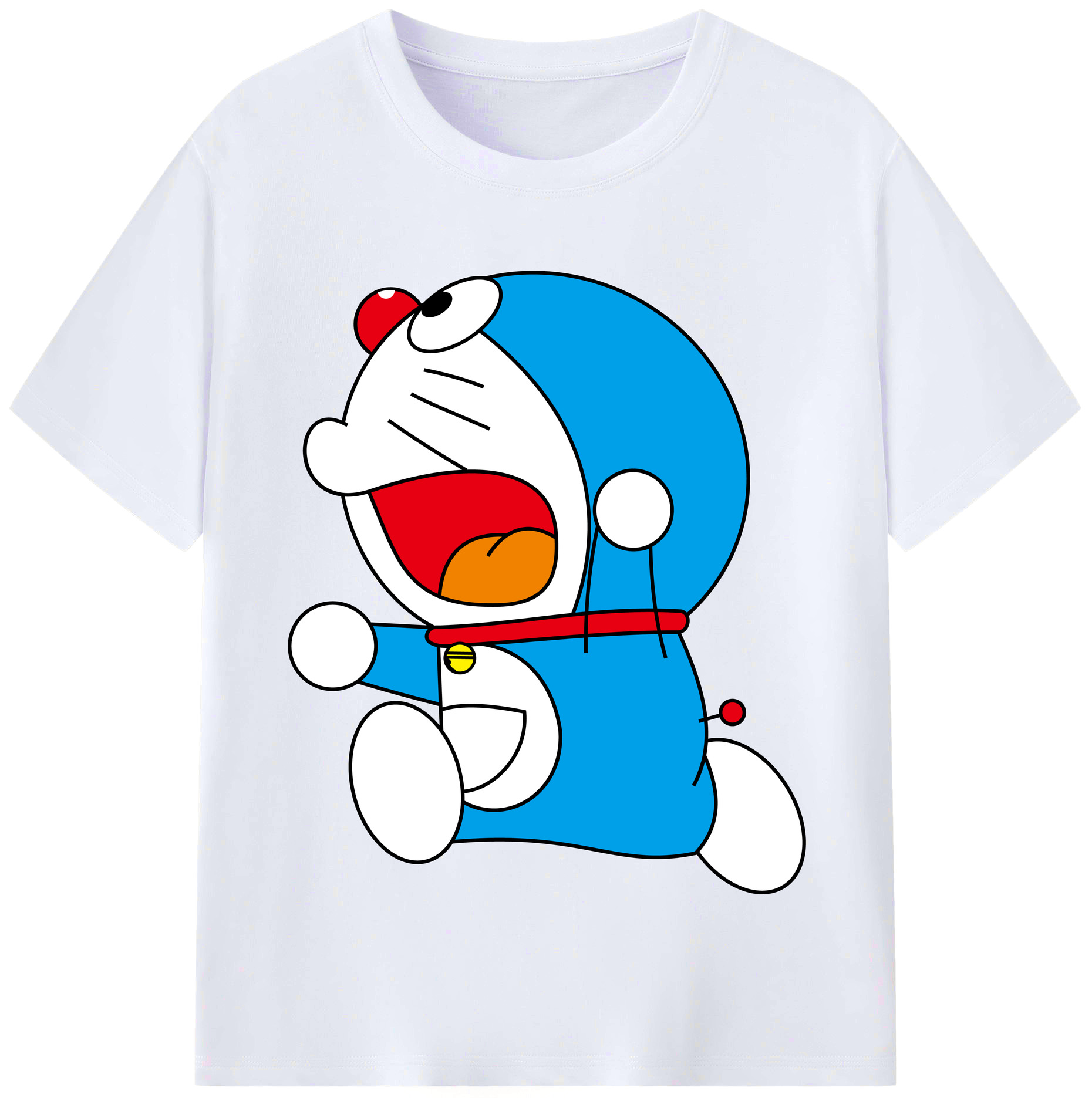 （画像用） ドラえもん Doraemon レディースカジュアルプリントTシャツ（綿100％）