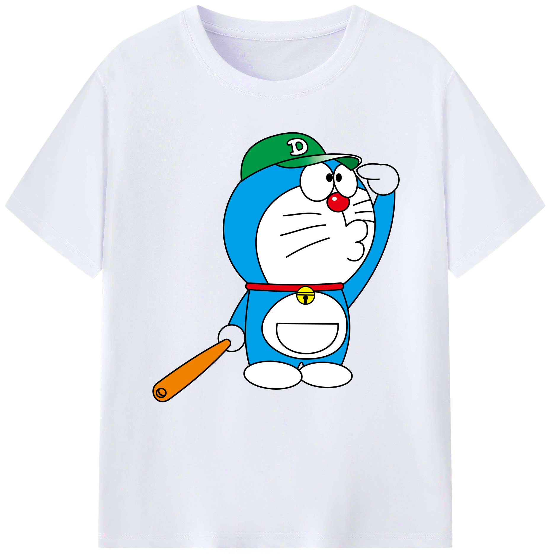 （画像用） ドラえもん Doraemon レディースカジュアルプリントTシャツ（綿100％）