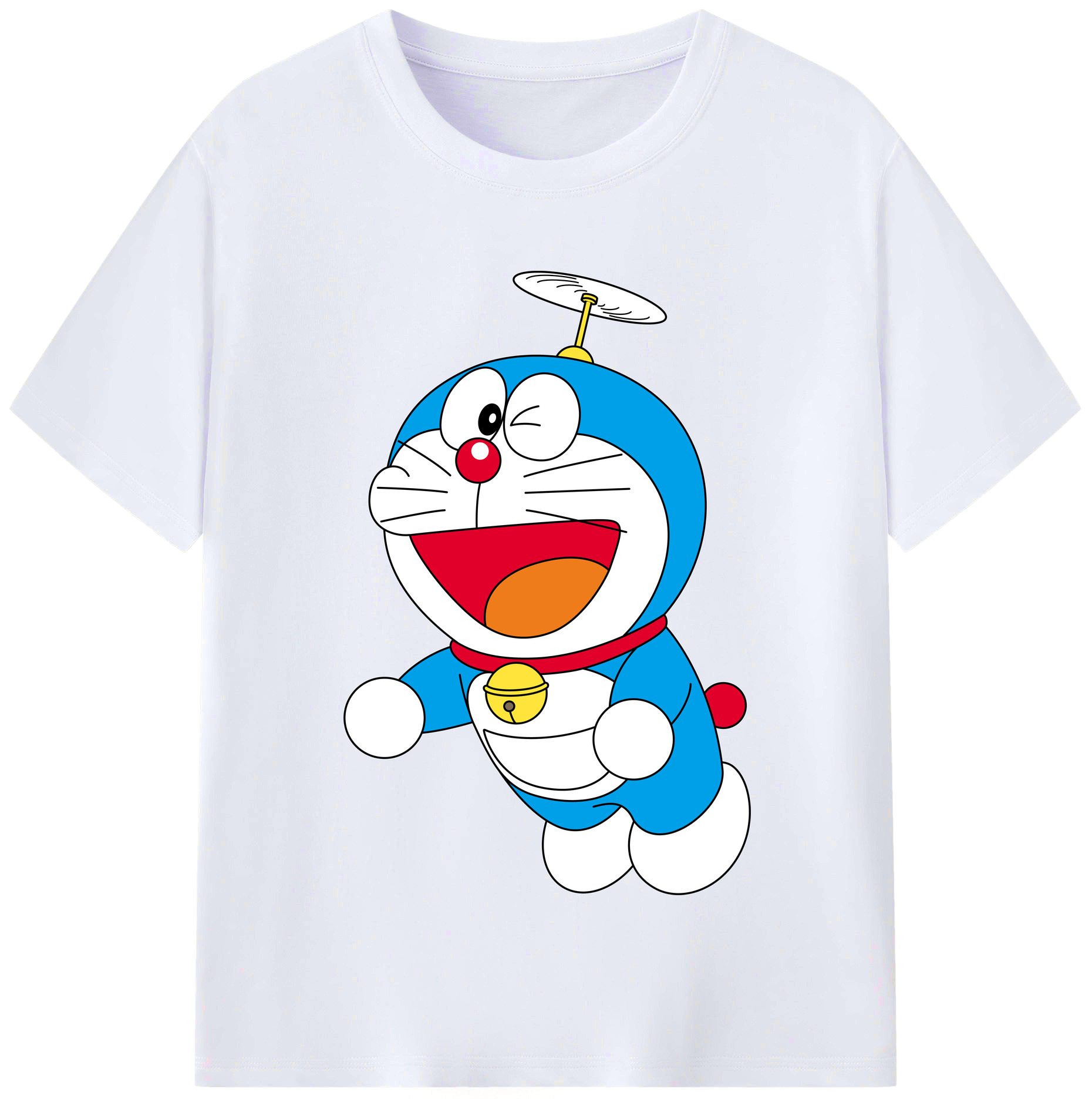 （画像用） ドラえもん Doraemon レディースカジュアルプリントTシャツ（綿100％）