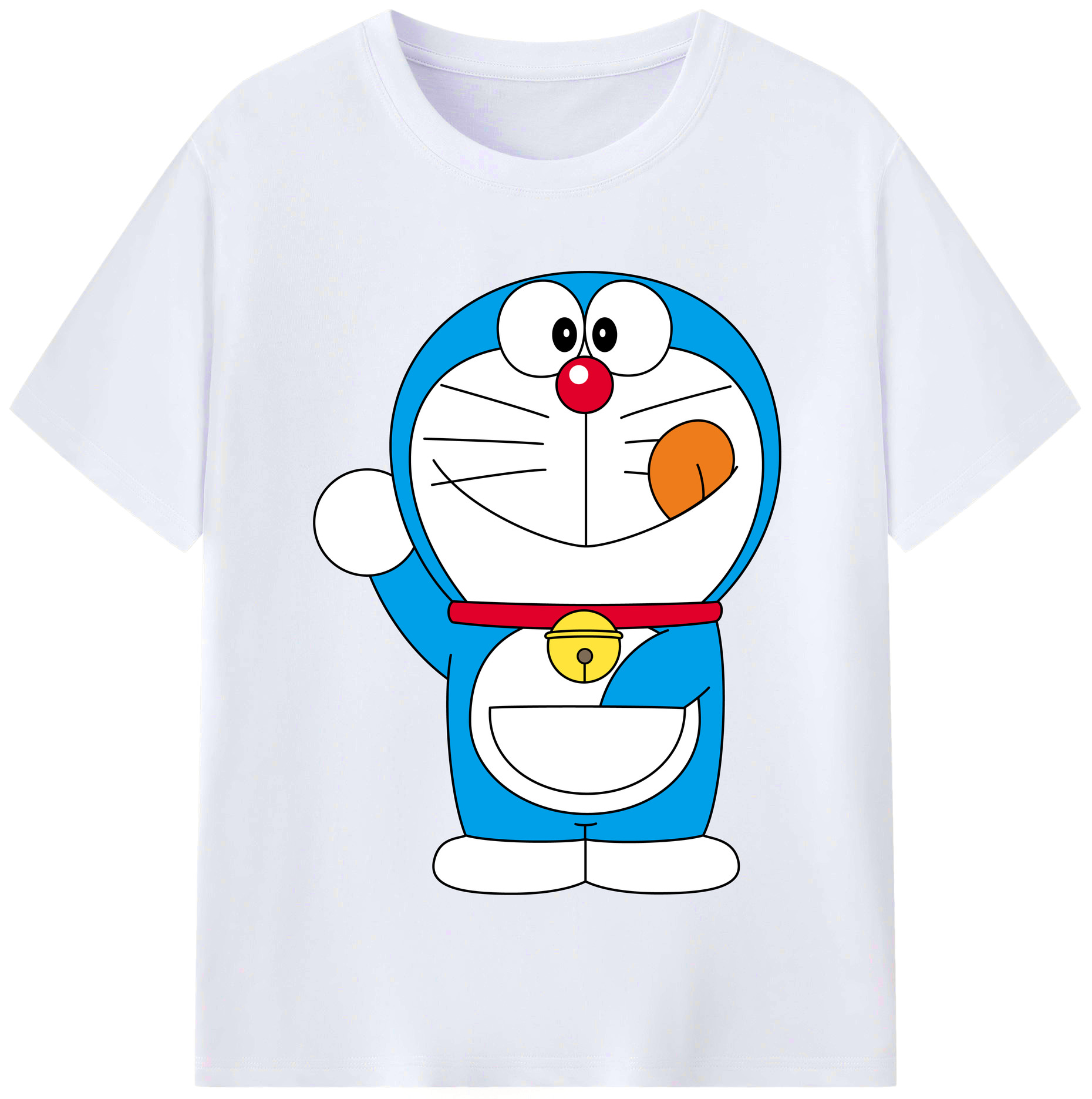 （画像用） ドラえもん Doraemon レディースカジュアルプリントTシャツ（綿100％）