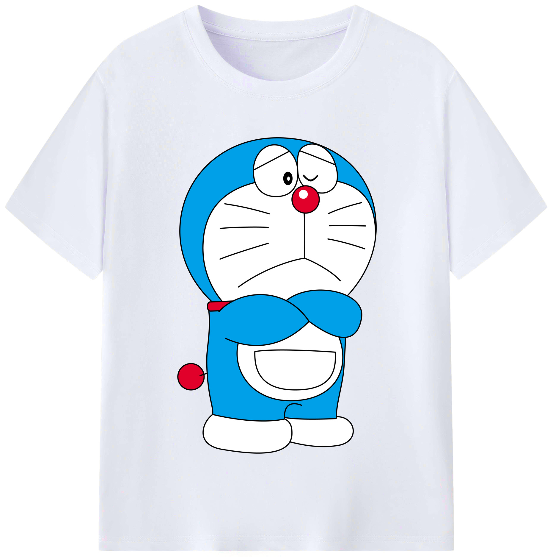 （画像用） ドラえもん Doraemon レディースカジュアルプリントTシャツ（綿100％）