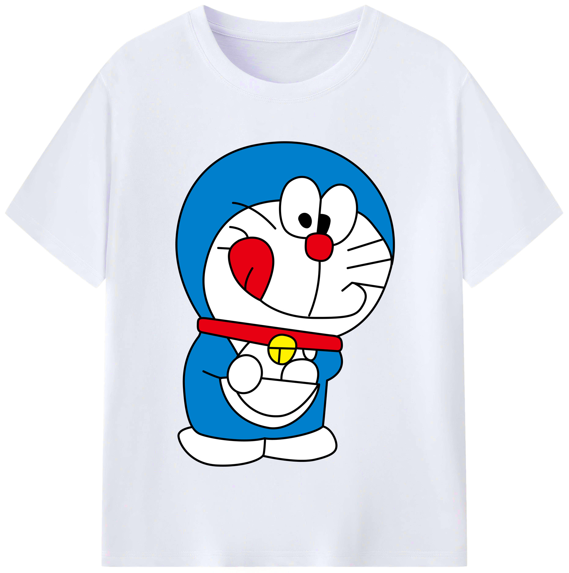 （画像用） ドラえもん Doraemon レディースカジュアルプリントTシャツ（綿100％）
