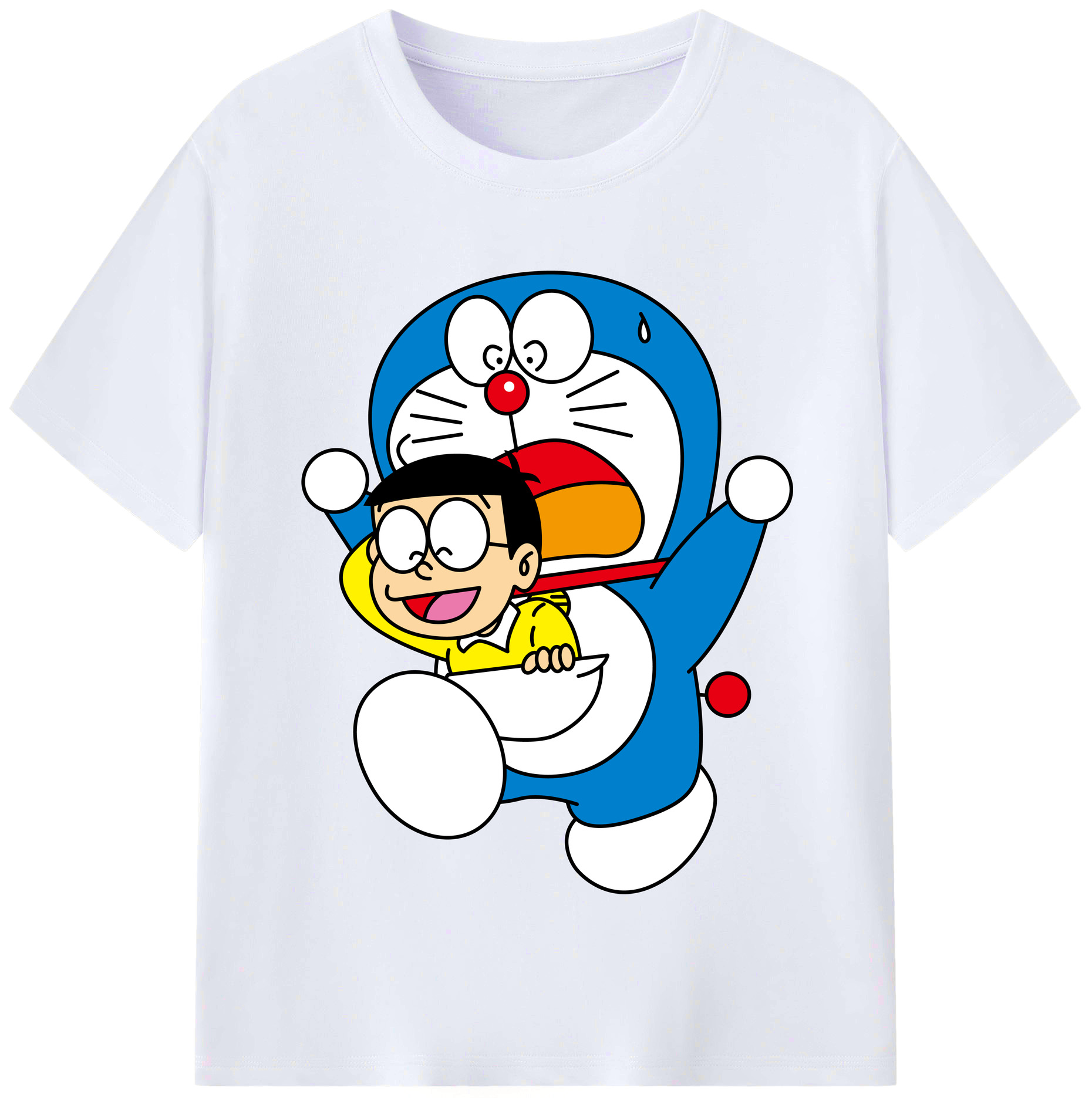 （画像用） ドラえもん Doraemon レディースカジュアルプリントTシャツ（綿100％）