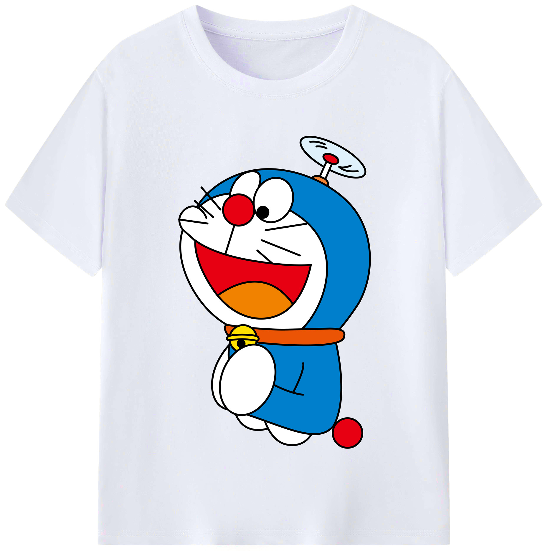 （画像用） ドラえもん Doraemon レディースカジュアルプリントTシャツ（綿100％）