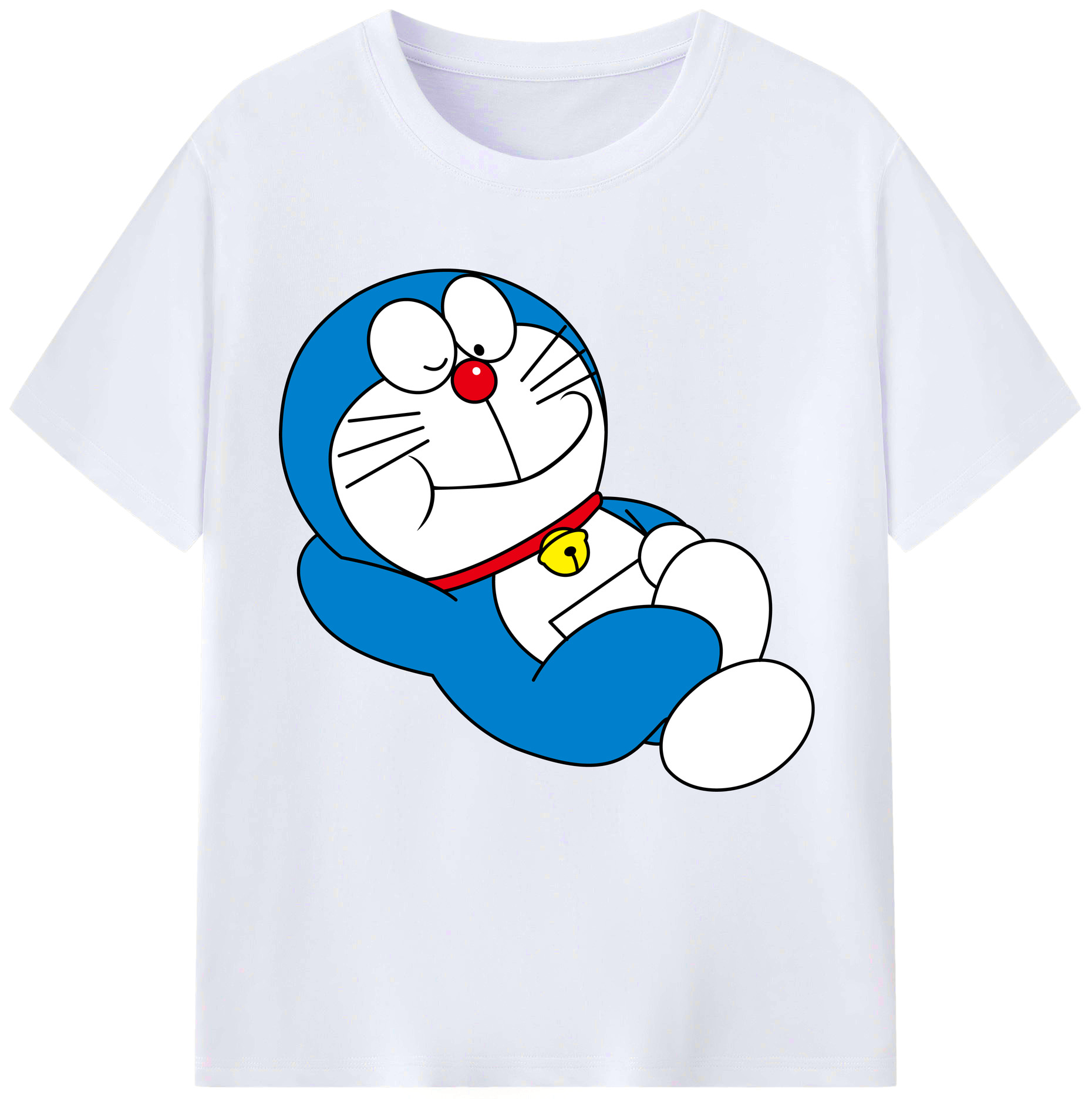 （画像用） ドラえもん Doraemon レディースカジュアルプリントTシャツ（綿100％）