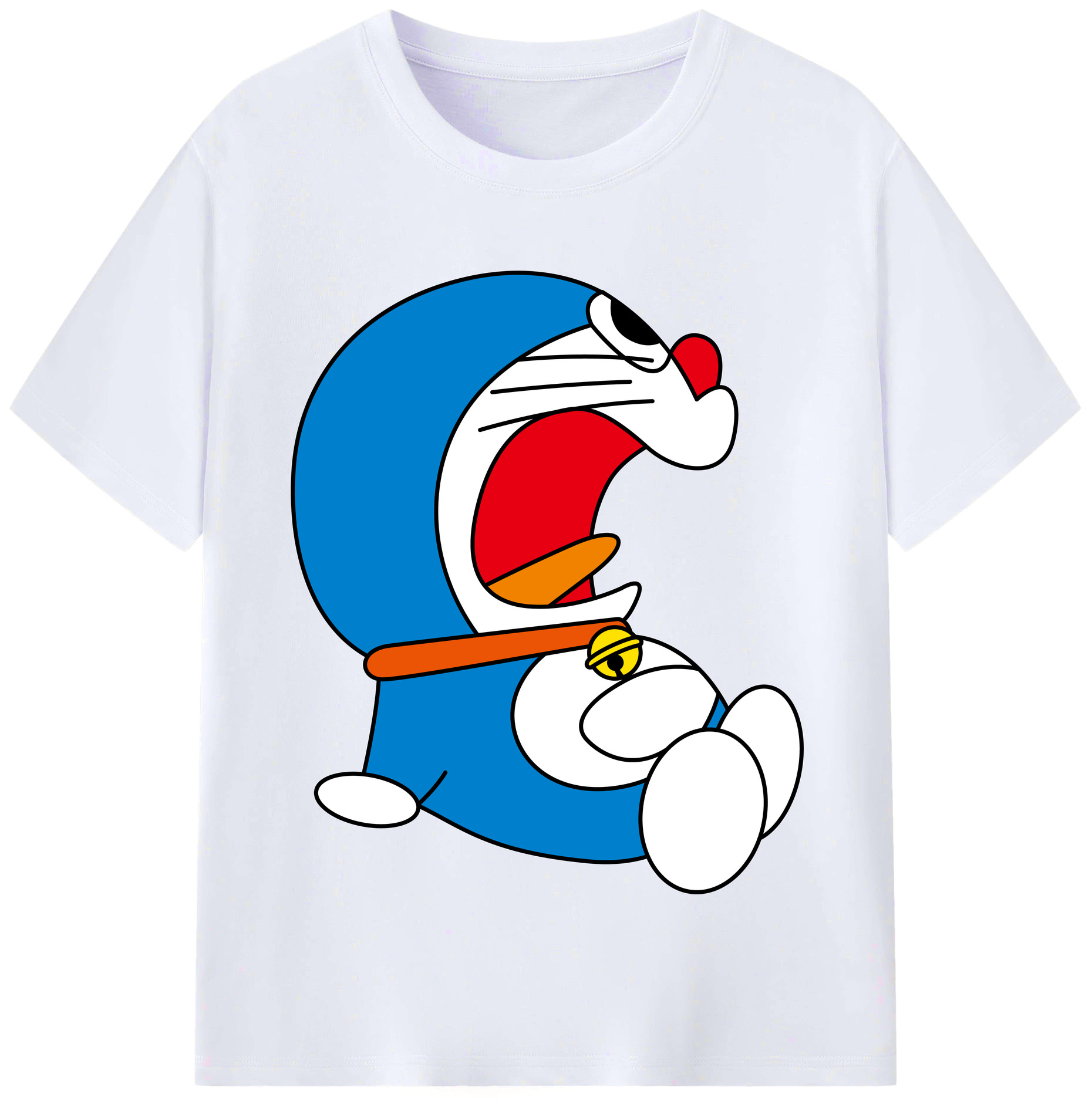 （画像用） ドラえもん Doraemon レディースカジュアルプリントTシャツ（綿100％）