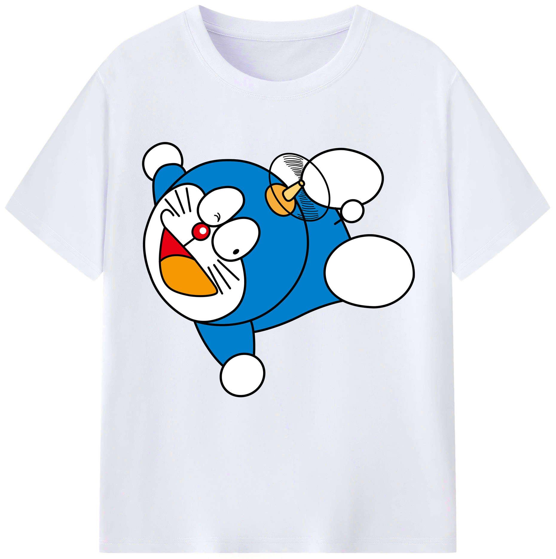（画像用） ドラえもん Doraemon レディースカジュアルプリントTシャツ（綿100％）
