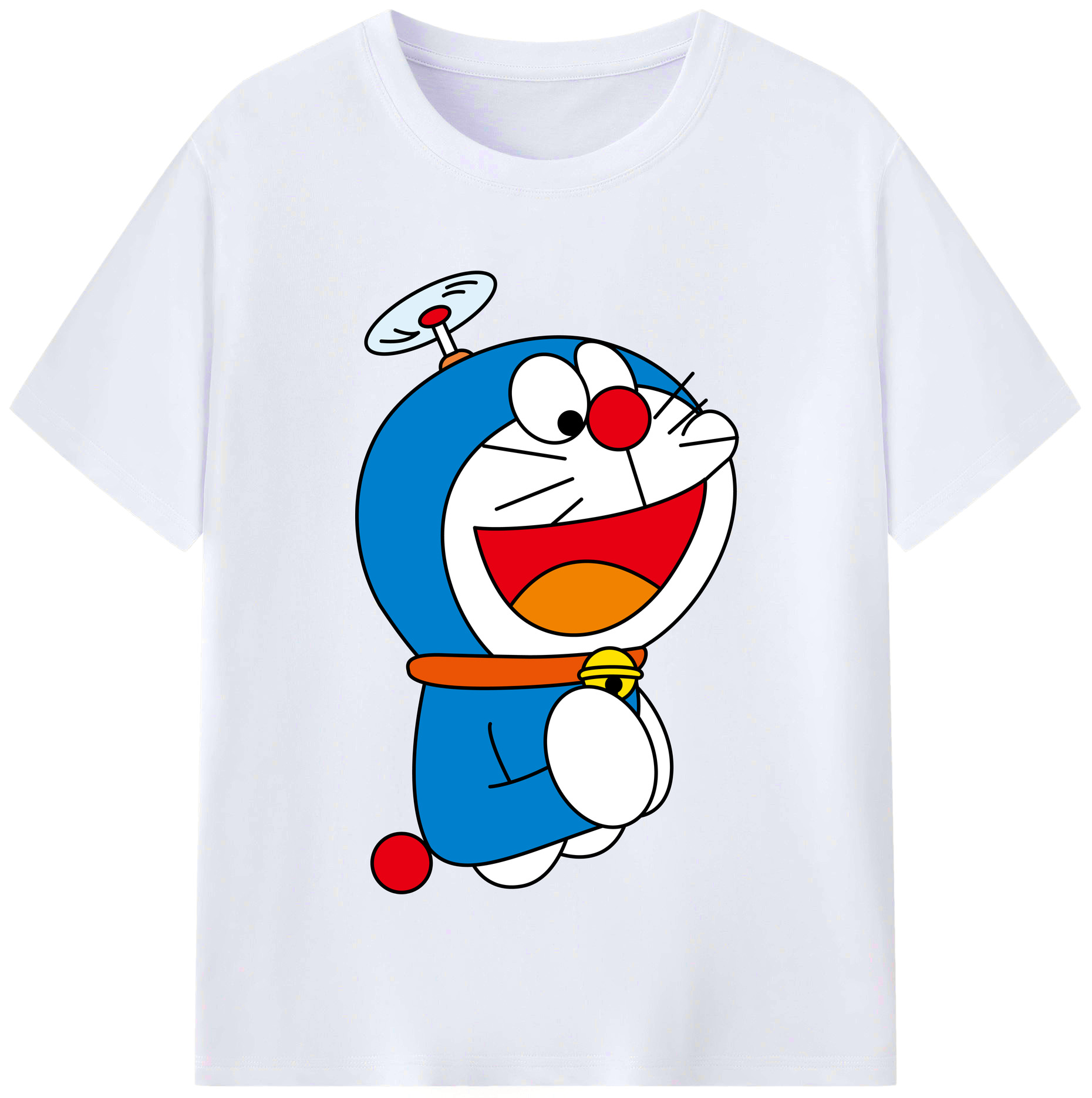 （画像用） ドラえもん Doraemon レディースカジュアルプリントTシャツ（綿100％）