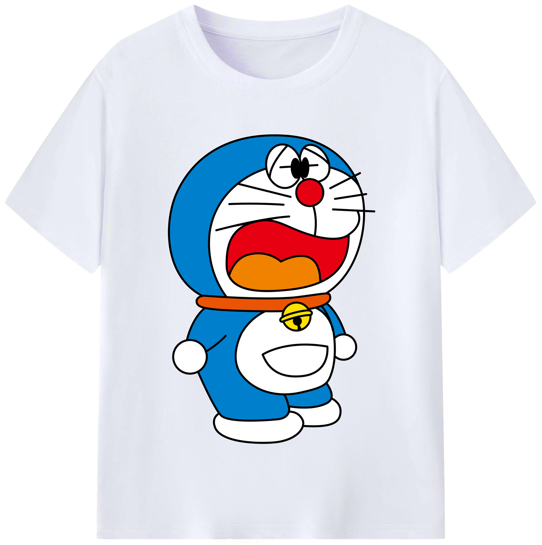 （画像用） ドラえもん Doraemon レディースカジュアルプリントTシャツ（綿100％）