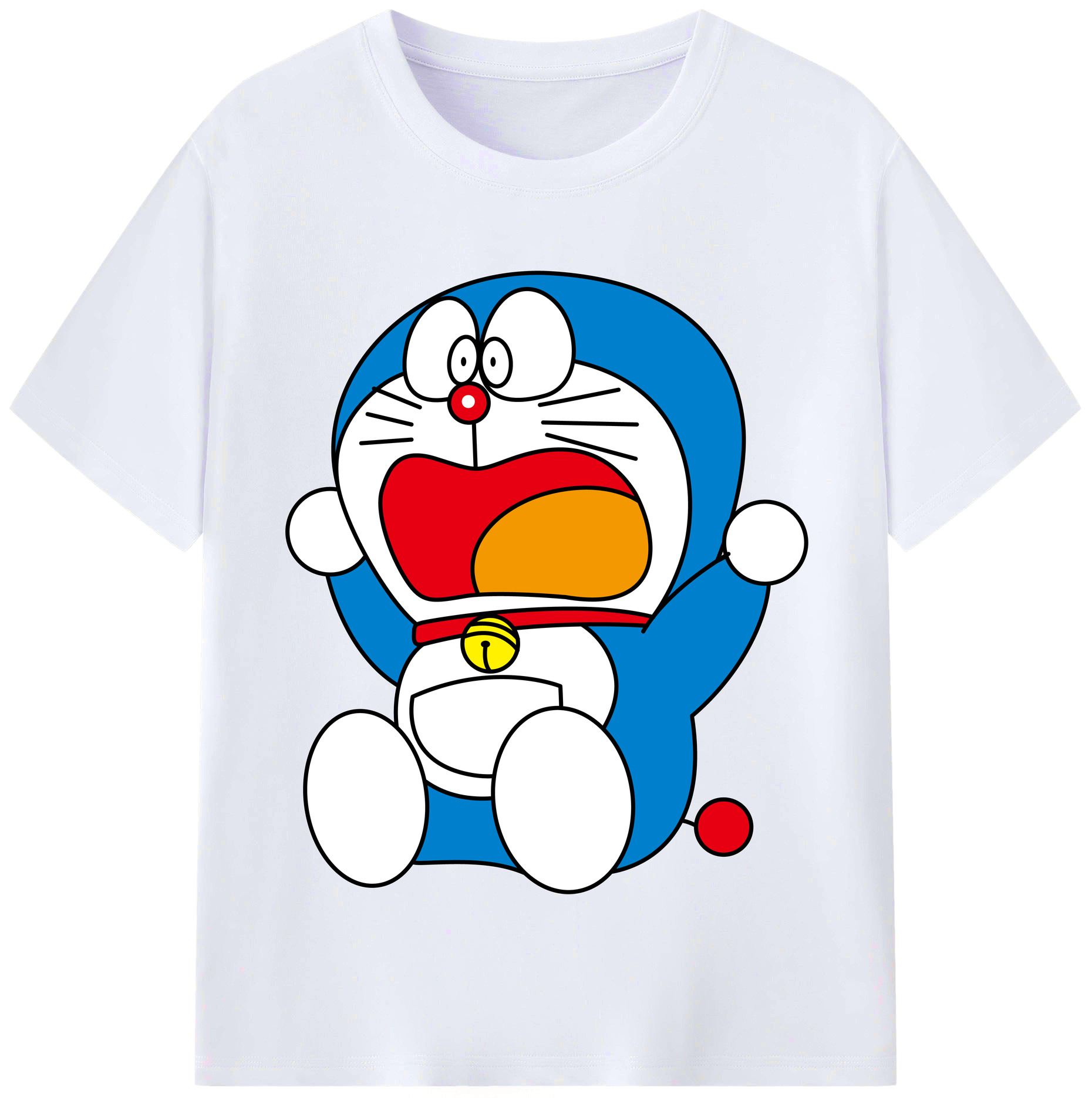 （画像用） ドラえもん Doraemon レディースカジュアルプリントTシャツ（綿100％）