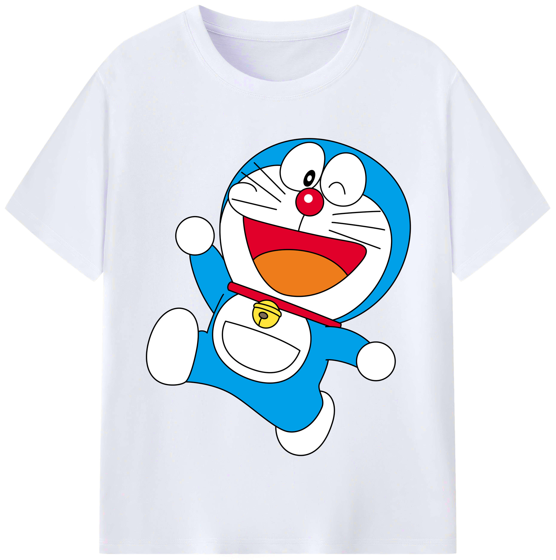 （画像用） ドラえもん Doraemon レディースカジュアルプリントTシャツ（綿100％）