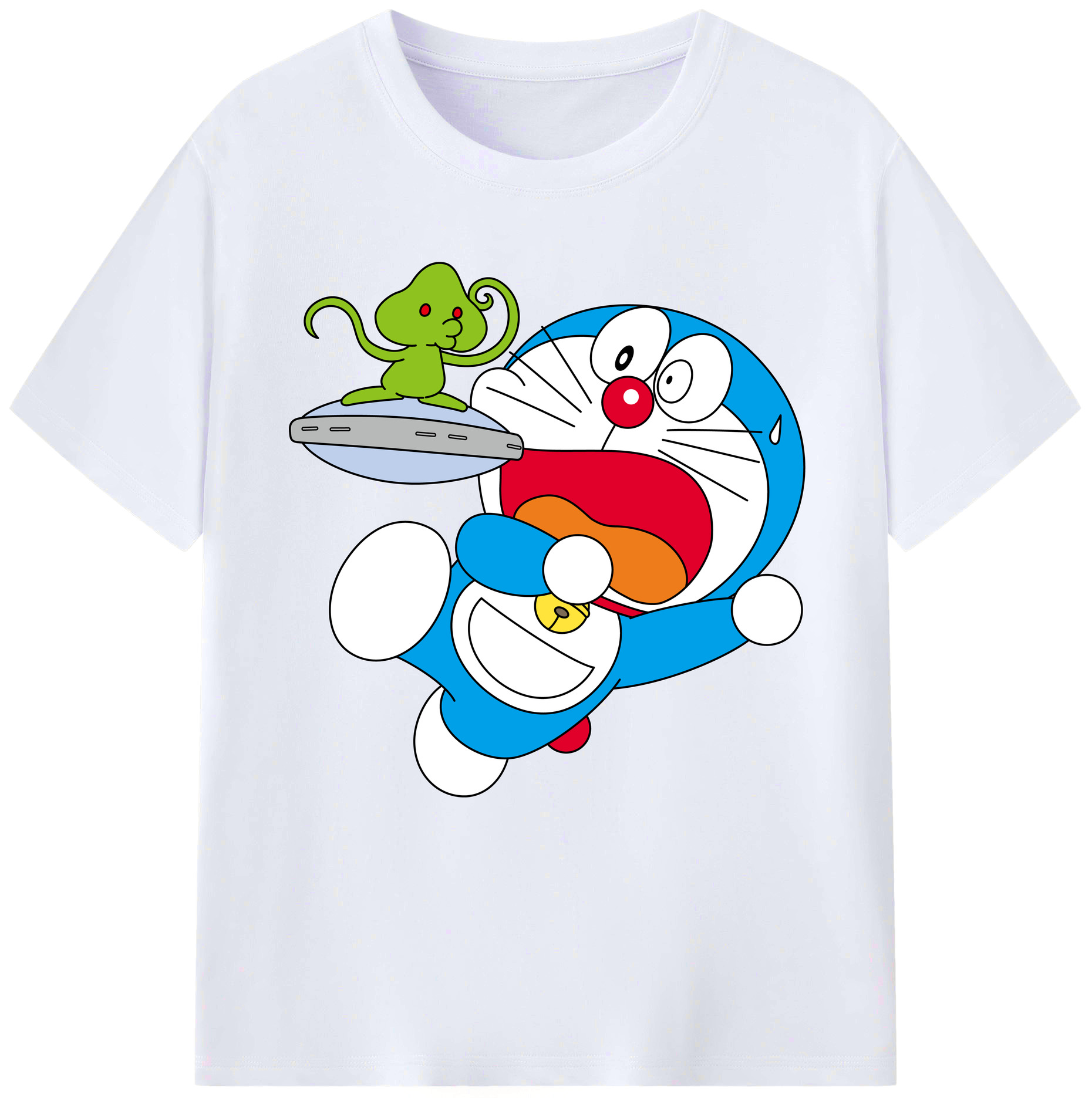 （画像用） ドラえもん Doraemon レディースカジュアルプリントTシャツ（綿100％）
