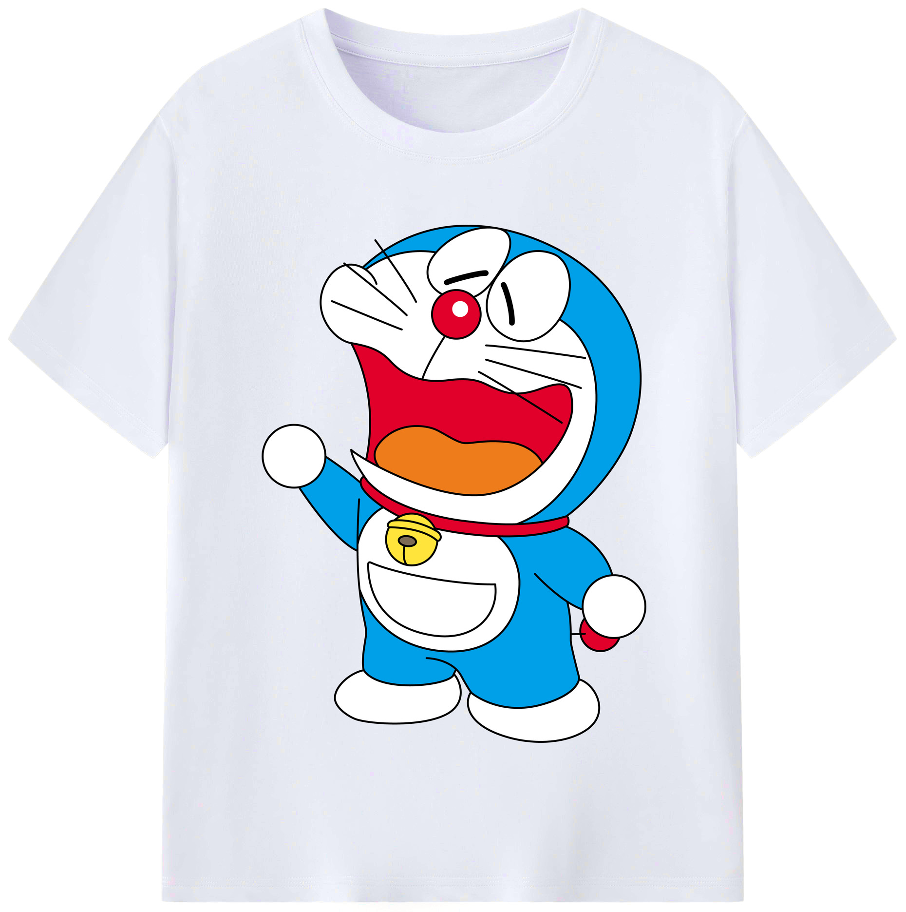 （画像用） ドラえもん Doraemon レディースカジュアルプリントTシャツ（綿100％）