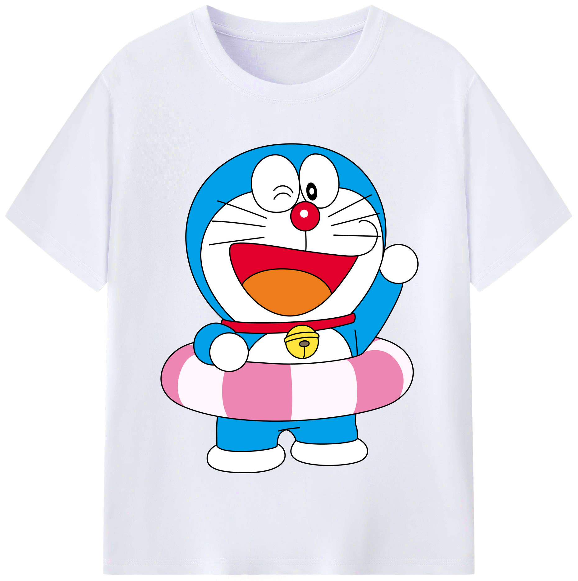 （画像用） ドラえもん Doraemon レディースカジュアルプリントTシャツ（綿100％）
