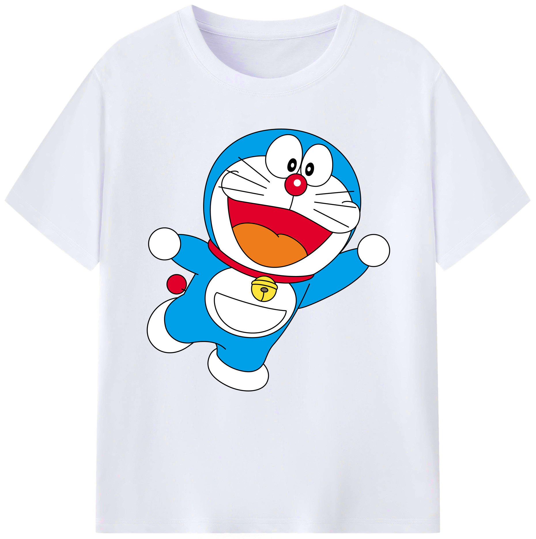 （画像用） ドラえもん Doraemon レディースカジュアルプリントTシャツ（綿100％）