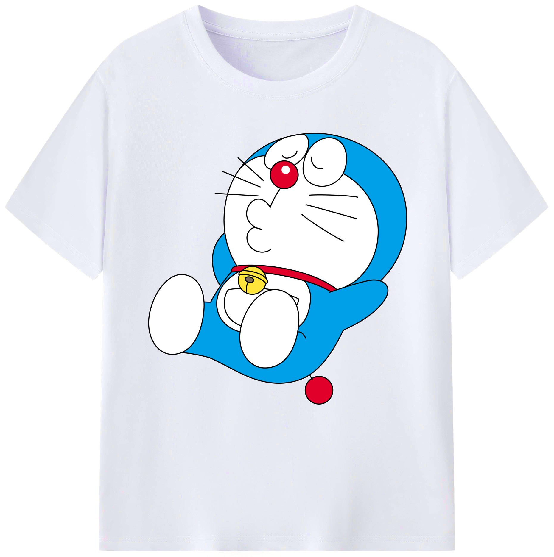 （画像用） ドラえもん Doraemon レディースカジュアルプリントTシャツ（綿100％）
