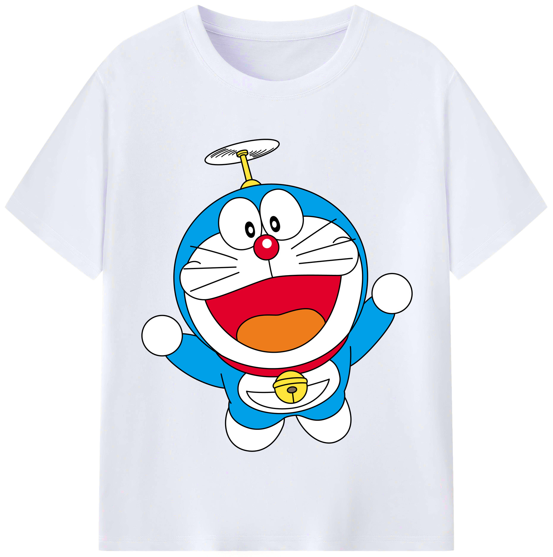 （画像用） ドラえもん Doraemon レディースカジュアルプリントTシャツ（綿100％）