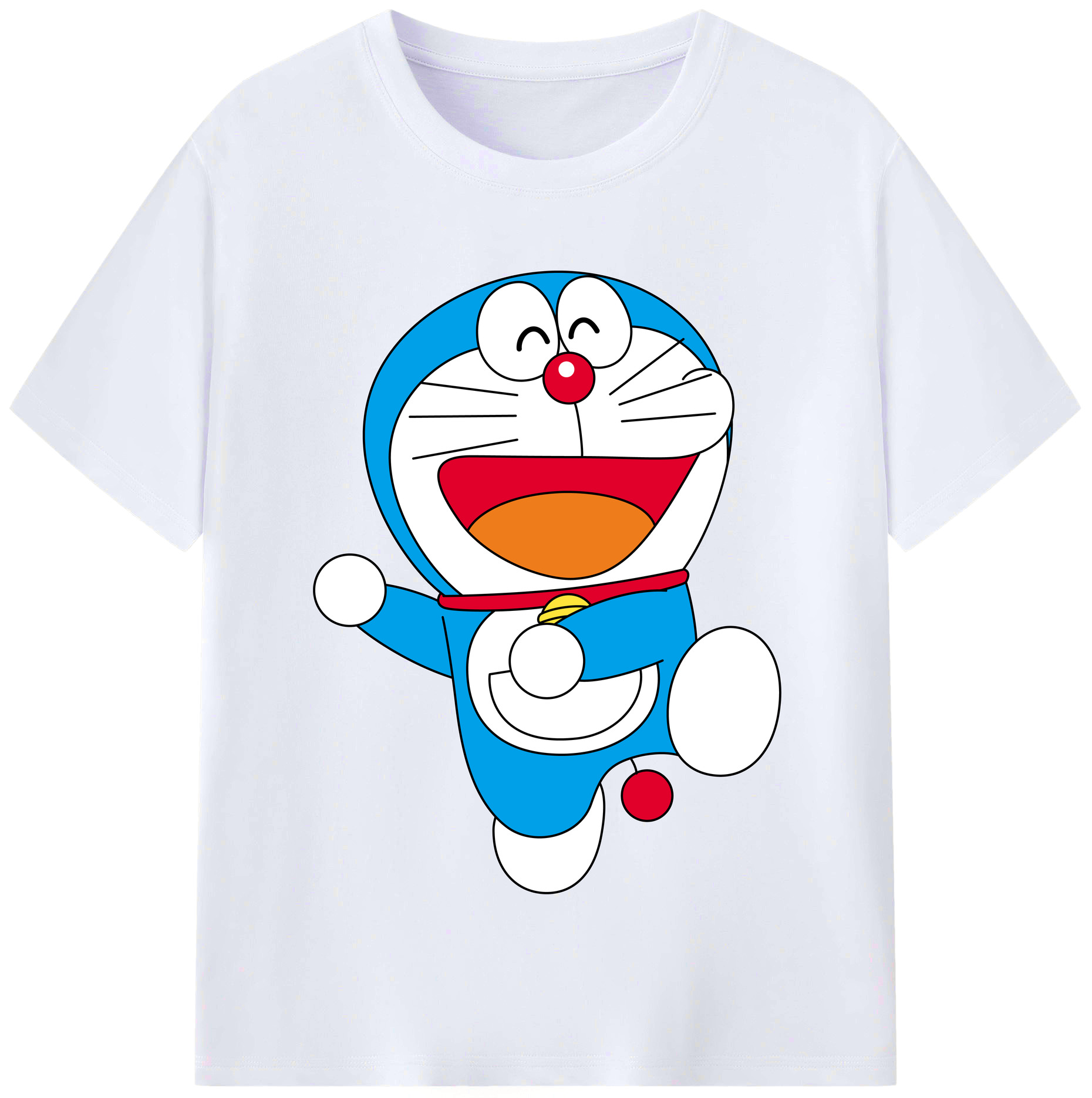 （画像用） ドラえもん Doraemon レディースカジュアルプリントTシャツ（綿100％）