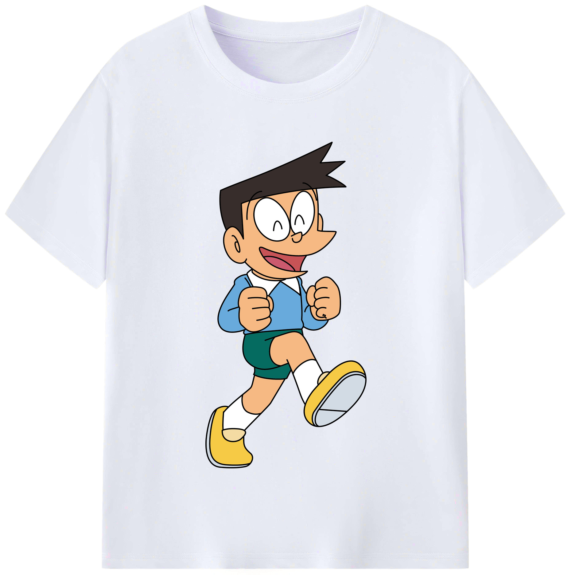 （画像用） ドラえもん 骨川 スネ夫 Doraemon Honekawa Suneo レディースカジュアルプリントTシャツ（綿100％）