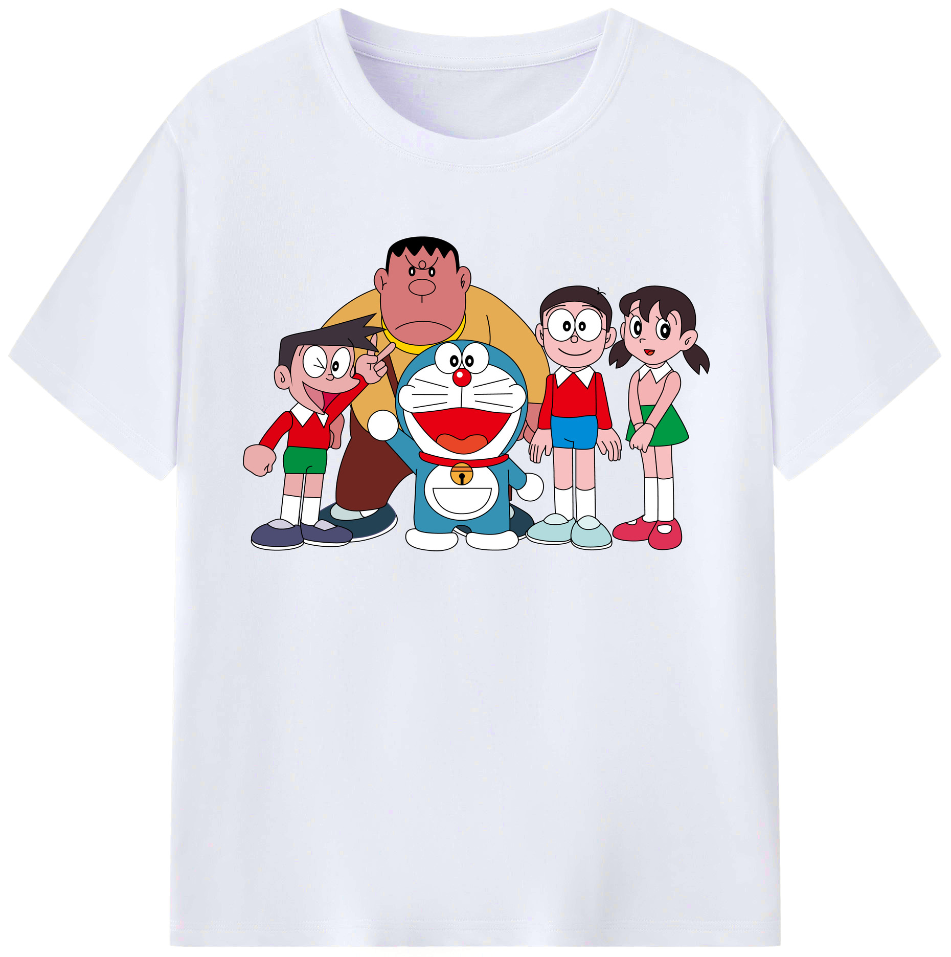 （画像用） ドラえもん 骨川 スネ夫 Doraemon Honekawa Suneo レディースカジュアルプリントTシャツ（綿100％）