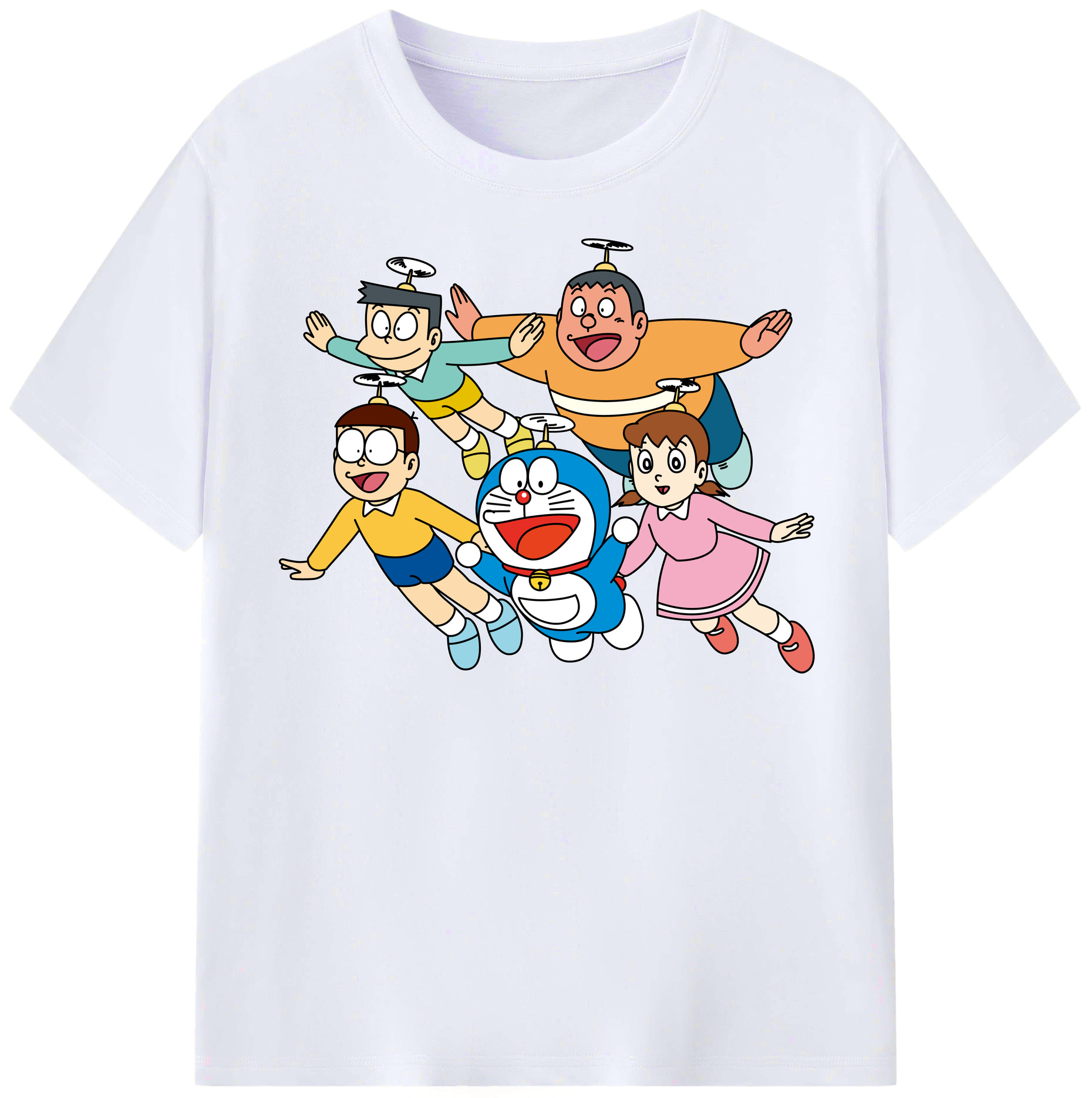 （画像用） ドラえもん 骨川 スネ夫 Doraemon Honekawa Suneo レディースカジュアルプリントTシャツ（綿100％）