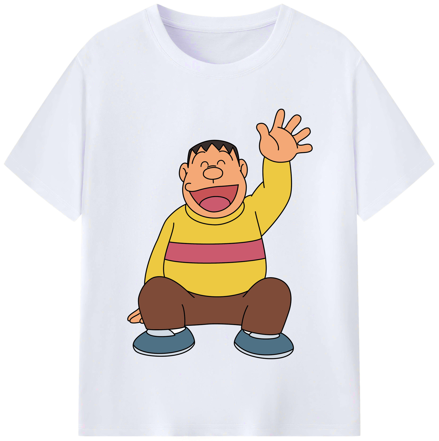 （画像用） ドラえもん 剛田武 Doraemon Gouta Takeshi レディースカジュアルプリントTシャツ（綿100％）