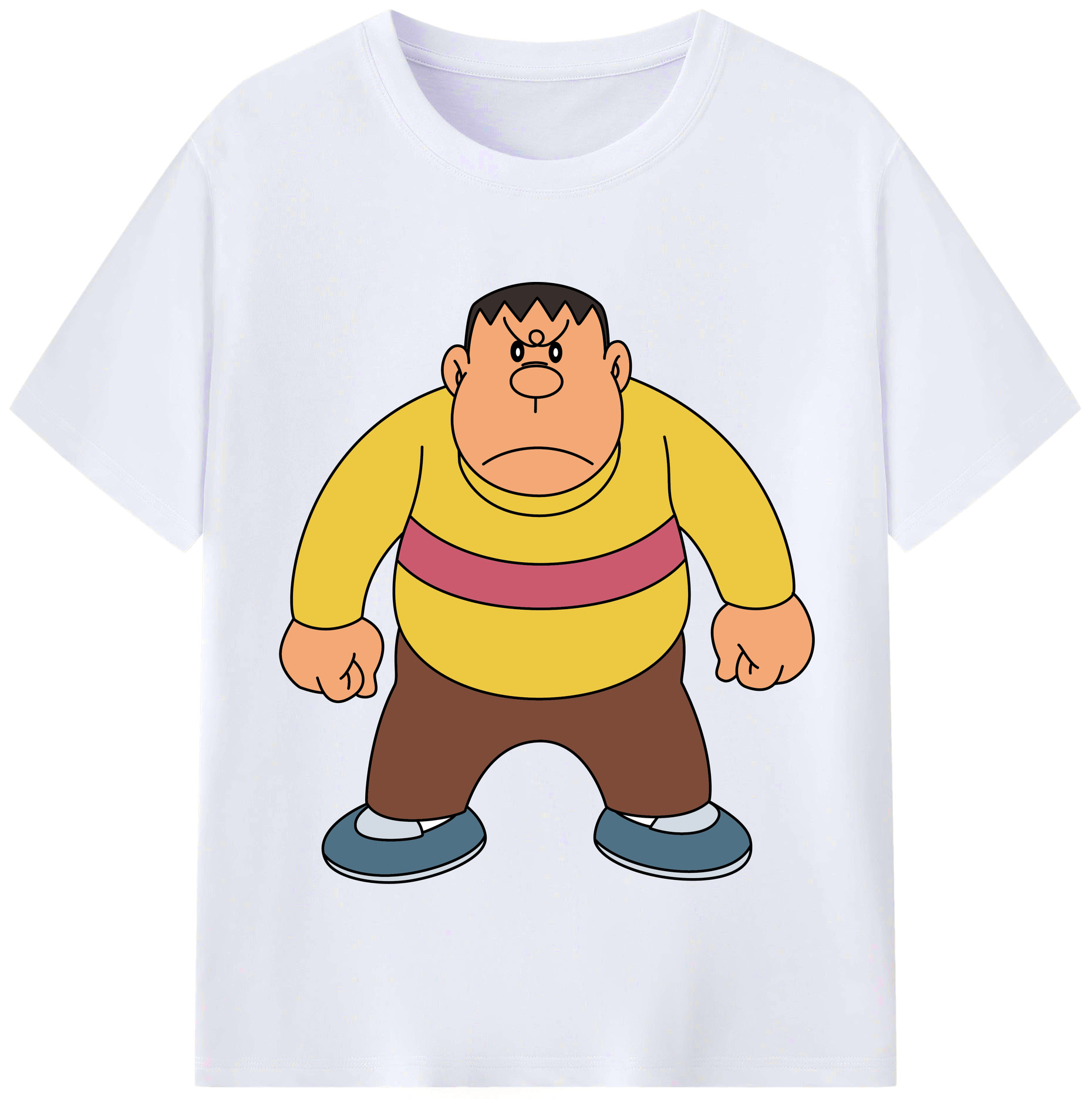 （画像用） ドラえもん 剛田武 Doraemon Gouta Takeshi レディースカジュアルプリントTシャツ（綿100％）